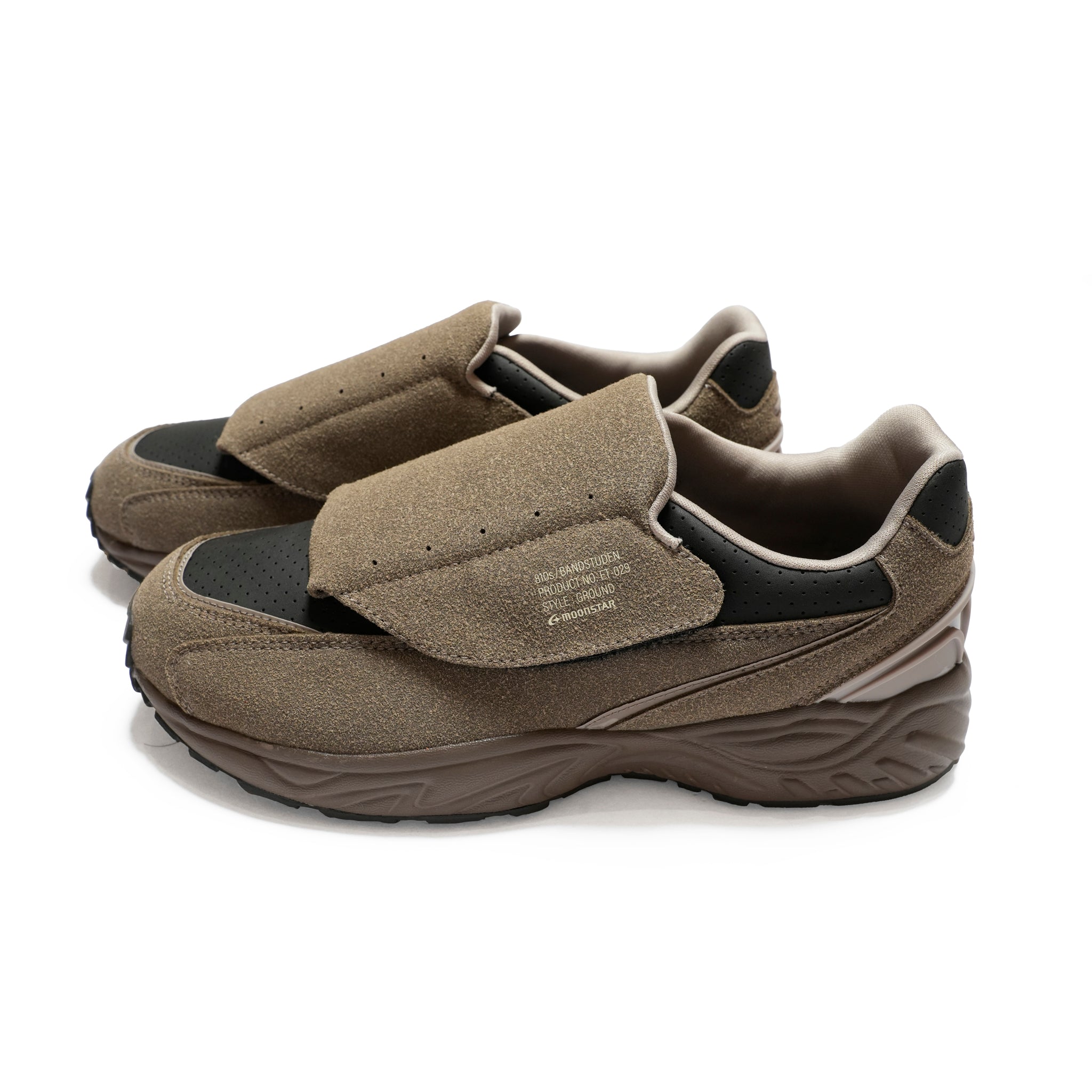 810s BAND STUDEN タウプーカラー 甲バンド付き合成皮革ワークシューズ(ムーンスター製)