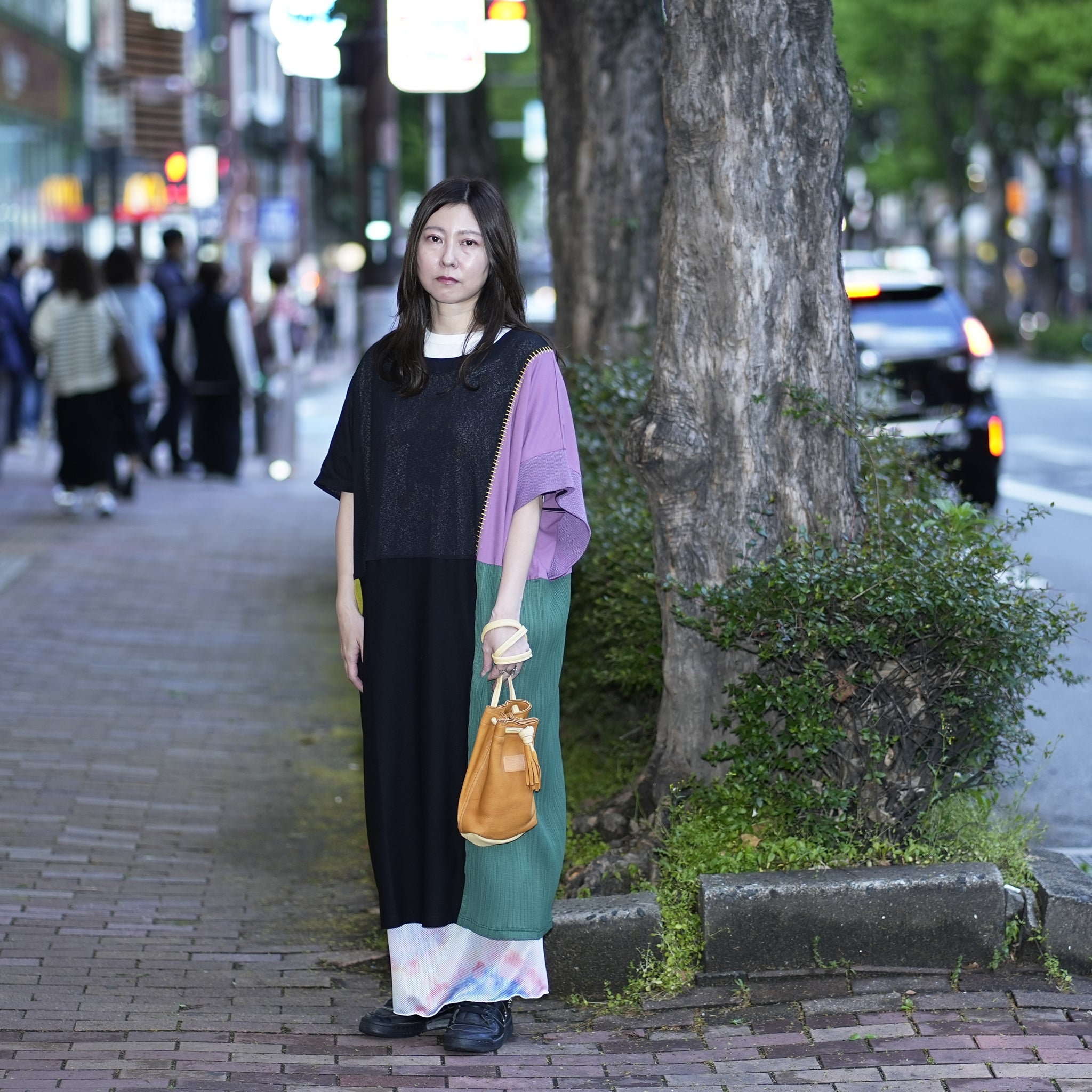 EM2326402 | DEARSKIN WHISKY BAG | Color:Camel/Black【NASNGWAM_ナスングワム】