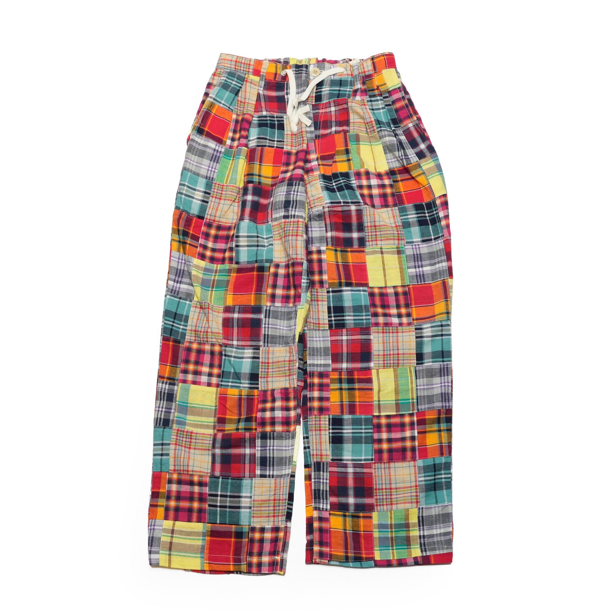 P0703301_01-CHECK | JACK TUCK PANTS | Color:01-Check【NASNGWAM_ナスングワム】【archive】