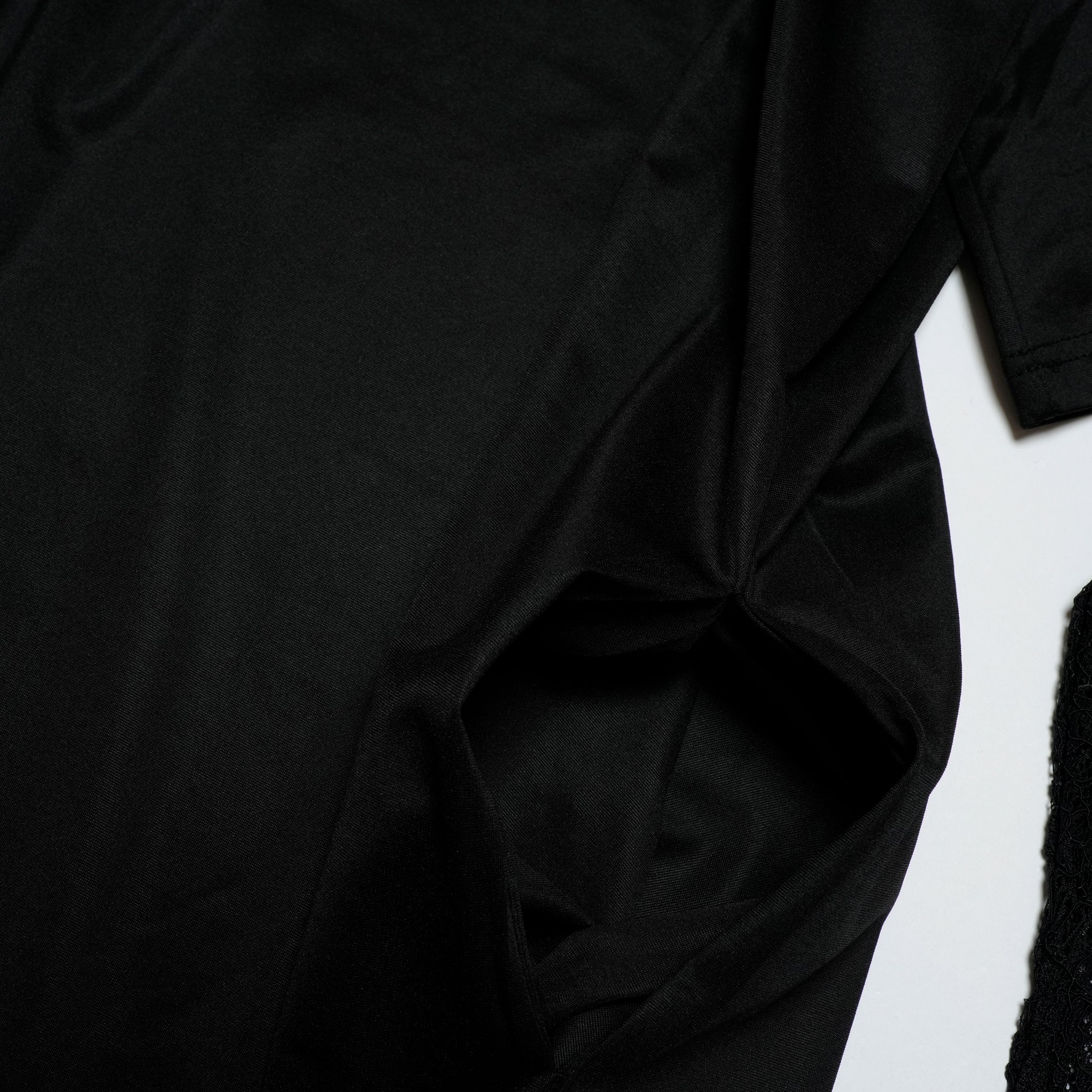 Lace Layered T-Shirt Dress | Color:Black【AMBERGLEAM_アンバーグリーム】1329151118