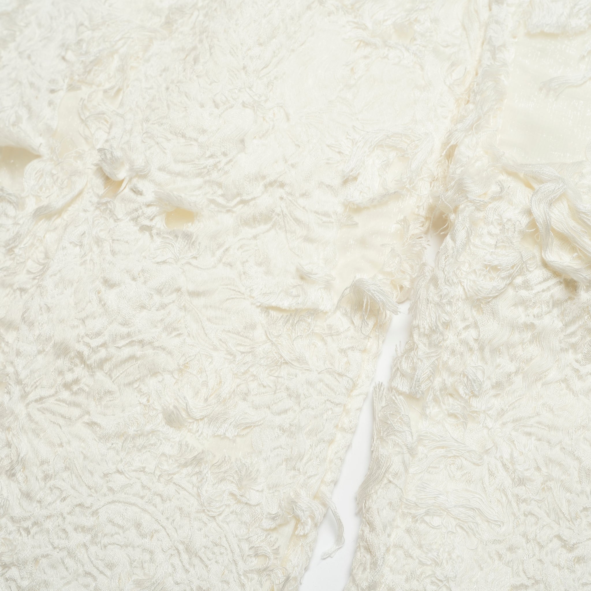 WP1110 | フリンジジャガードパンツ | Color:White【REHERSALL_リハーズオール】【archive】