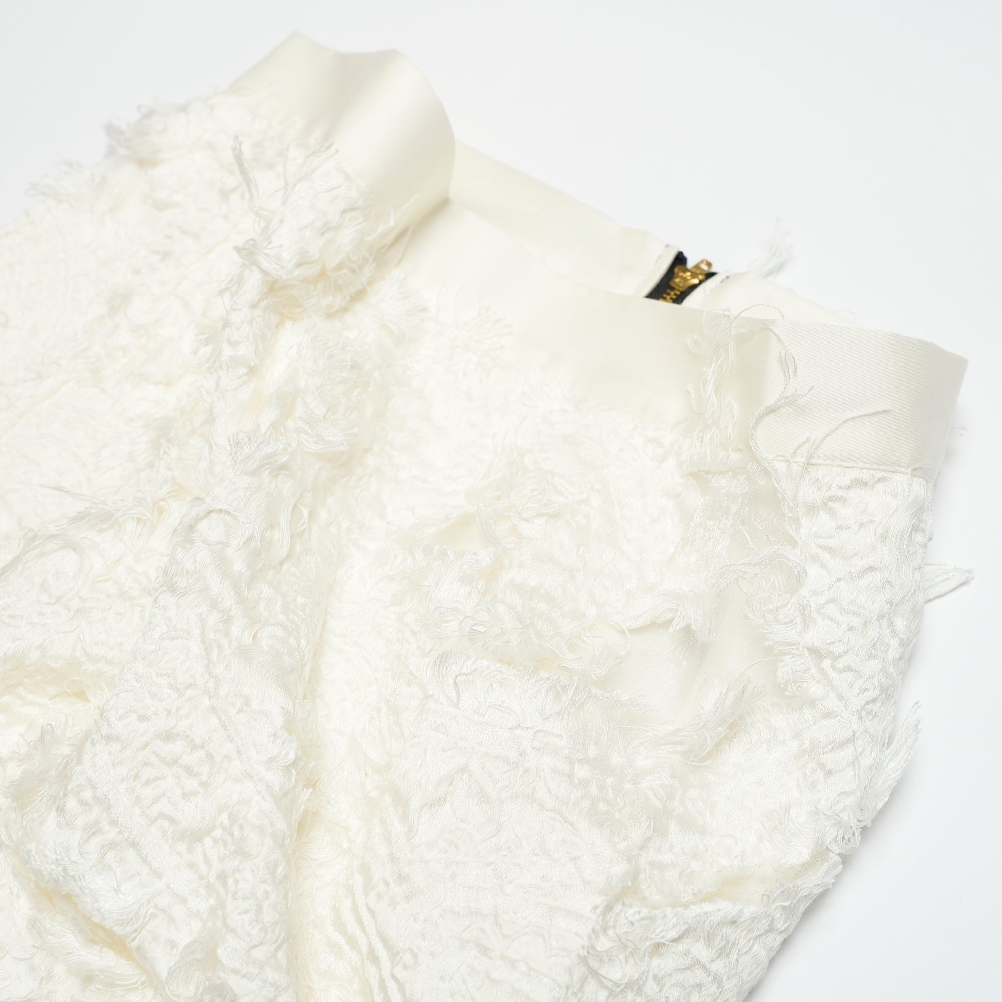 WP1110 | フリンジジャガードパンツ | Color:White【REHERSALL_リハーズオール】【archive】