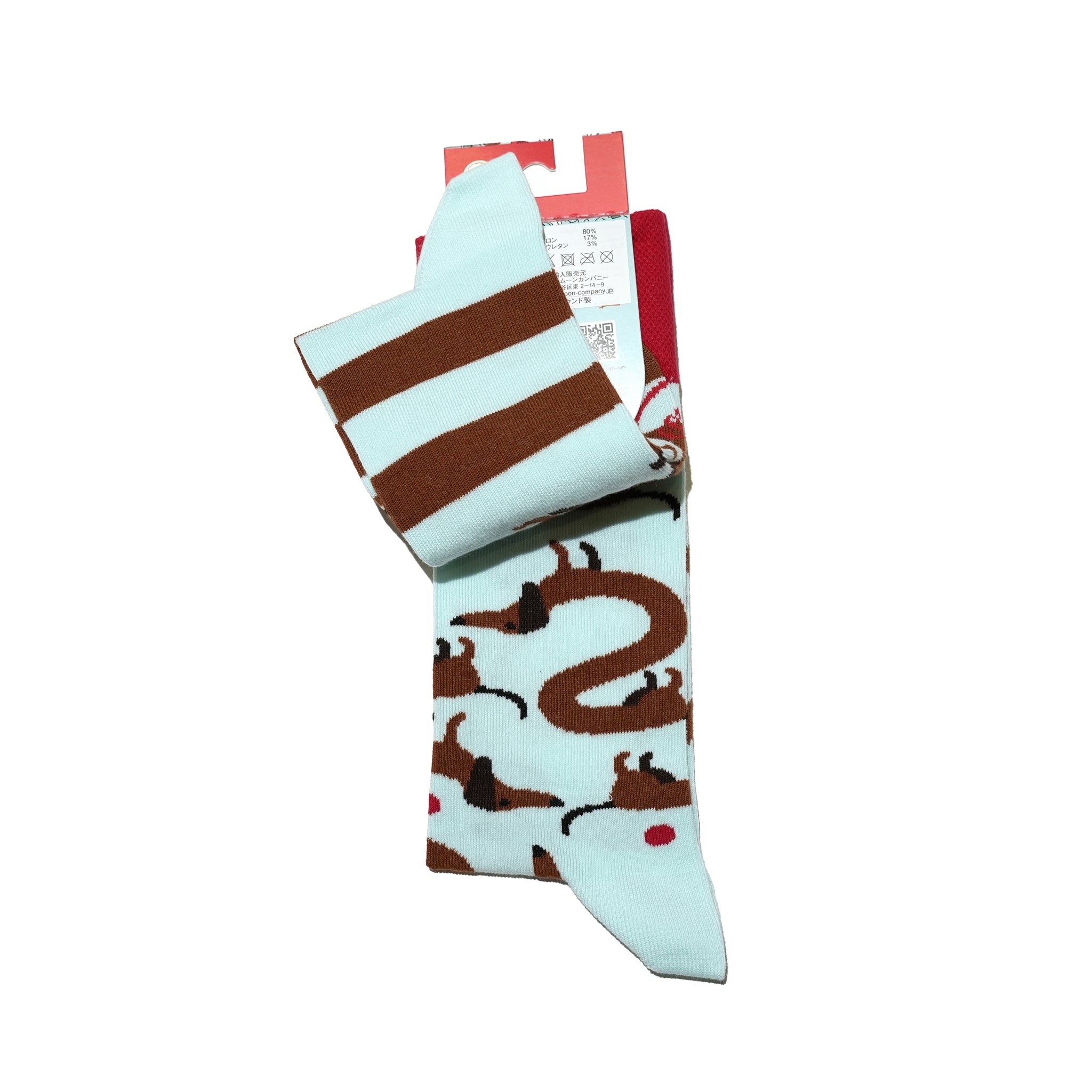reguler socks / Sausage Dog 【many mornings メニ―モーニングス】【ネコポス選択可能】