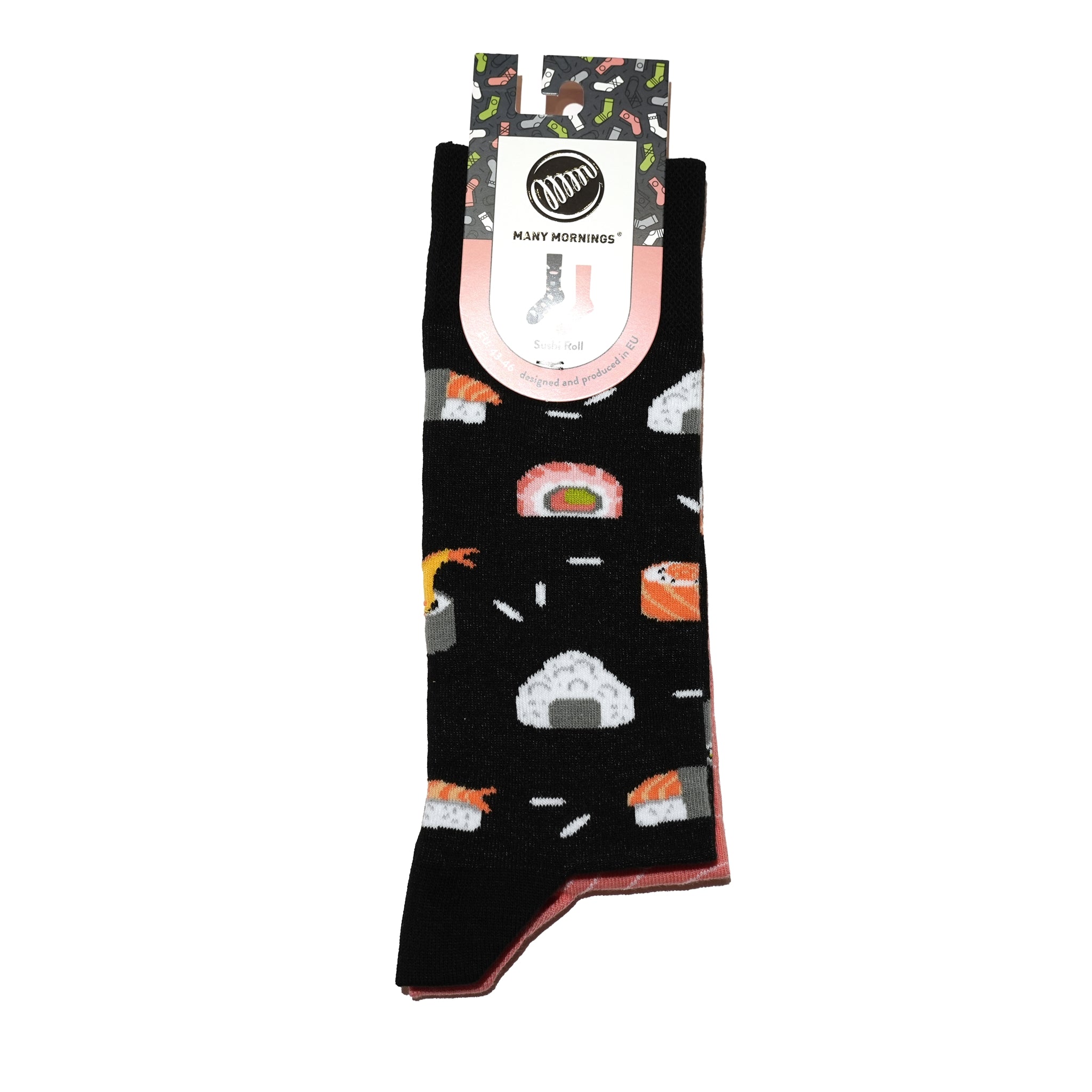 reguler socks / Sushi Roll 【many mornings メニ―モーニングス】【ネコポス選択可能】