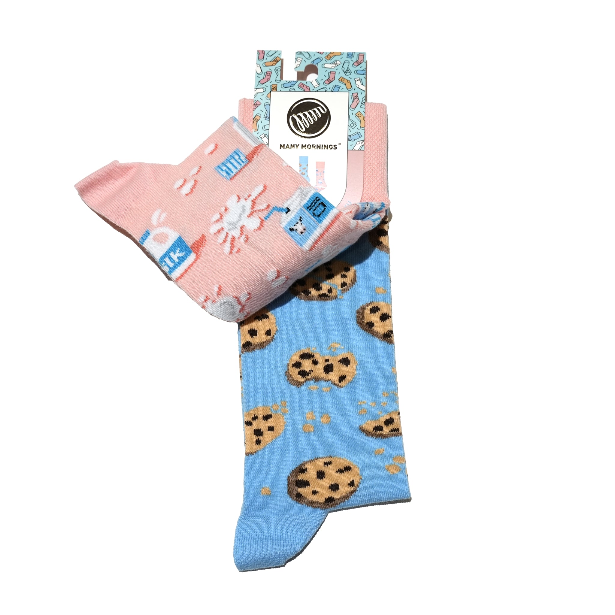 reguler socks / Milk & Cookies 【many mornings メニ―モーニングス】【ネコポス選択可能】