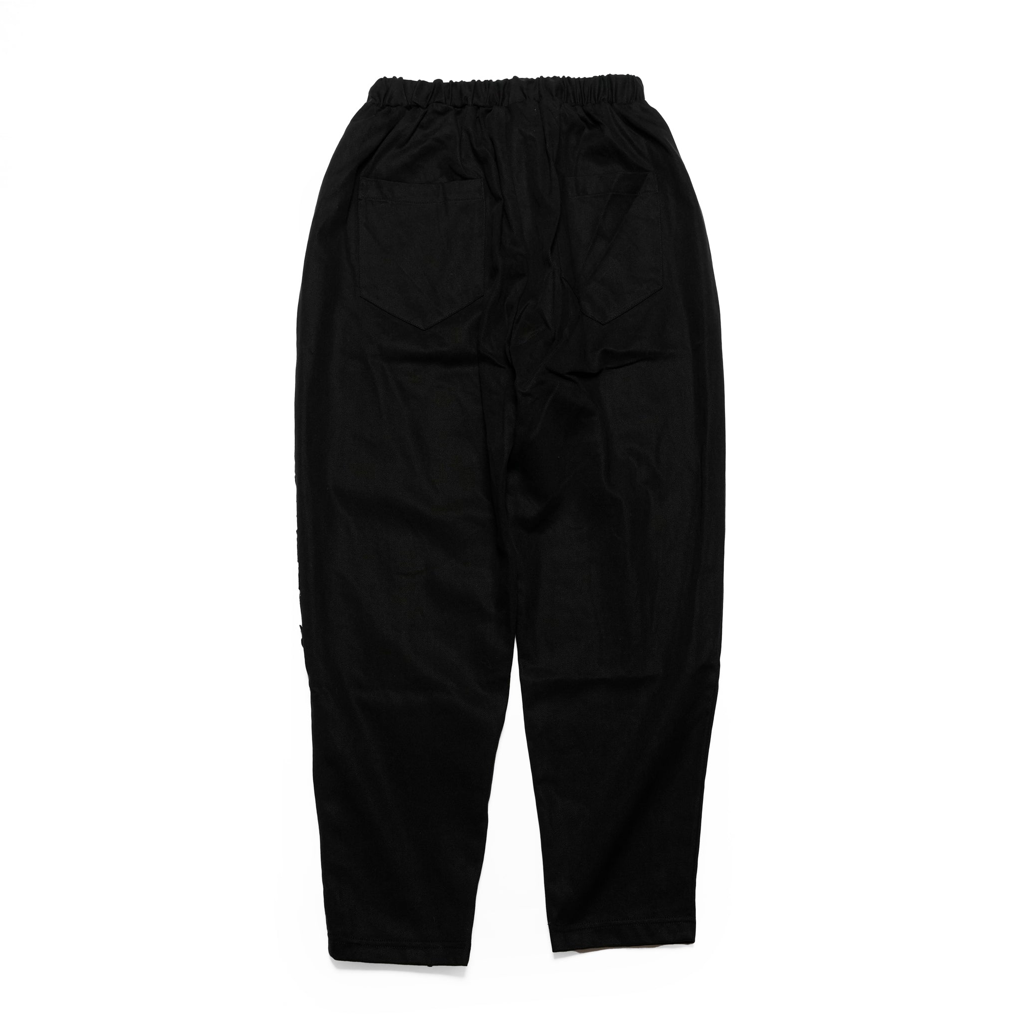 BSD25SS-17_Black | Flower Lace Relax Pants | Color:Black【BEDSIDEDRAMA_ベッドサイドドラマ】【archive】
