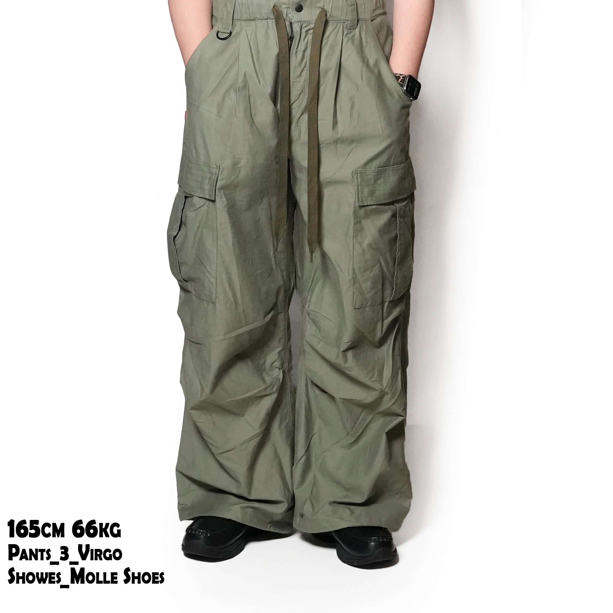 TANKER WIDE CARGO PANTS | Color:Khaki【VIRGOwearworks_ヴァルゴウェアワークス】VG-PT-448_Khaki