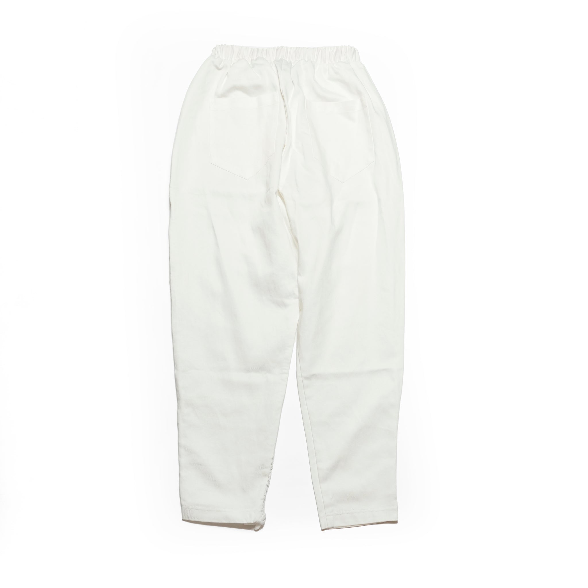 BSD25SS-17_White | Flower Lace Relax Pants | Color:White【BEDSIDEDRAMA_ベッドサイドドラマ】