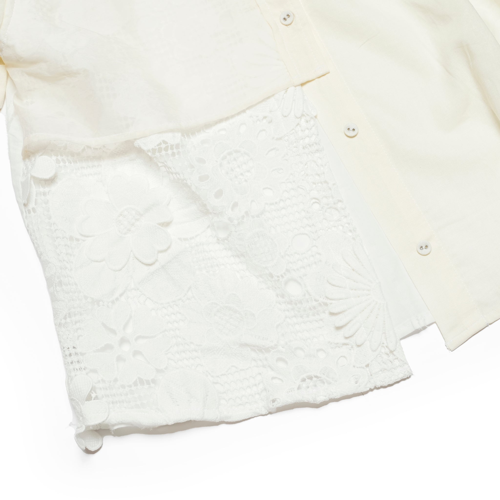 BSD25SS-16_White | Freehands Patern Shirt | Color:White【BEDSIDEDRAMA_ベッドサイドドラマ】【archive】