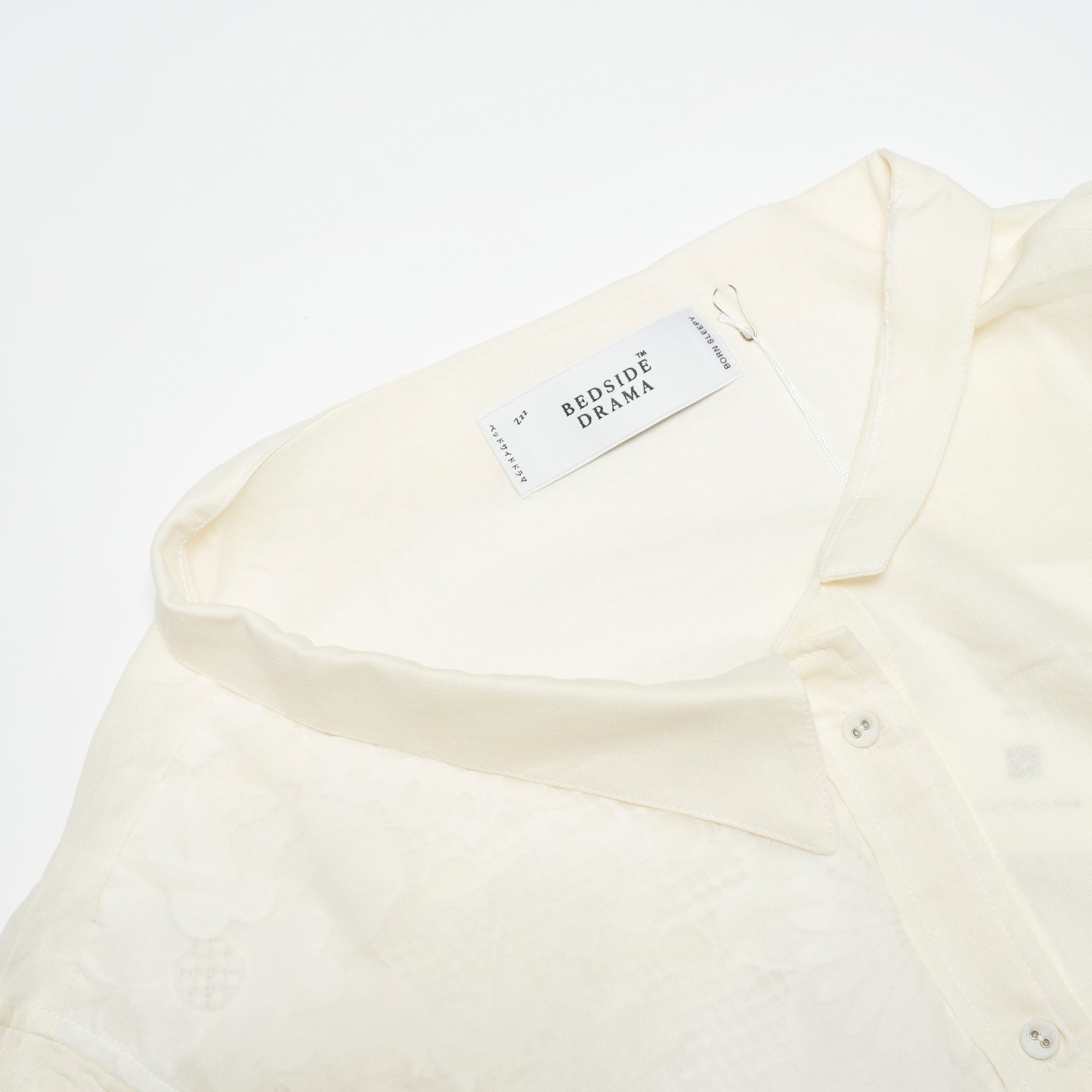 BSD25SS-16_White | Freehands Patern Shirt | Color:White【BEDSIDEDRAMA_ベッドサイドドラマ】【archive】