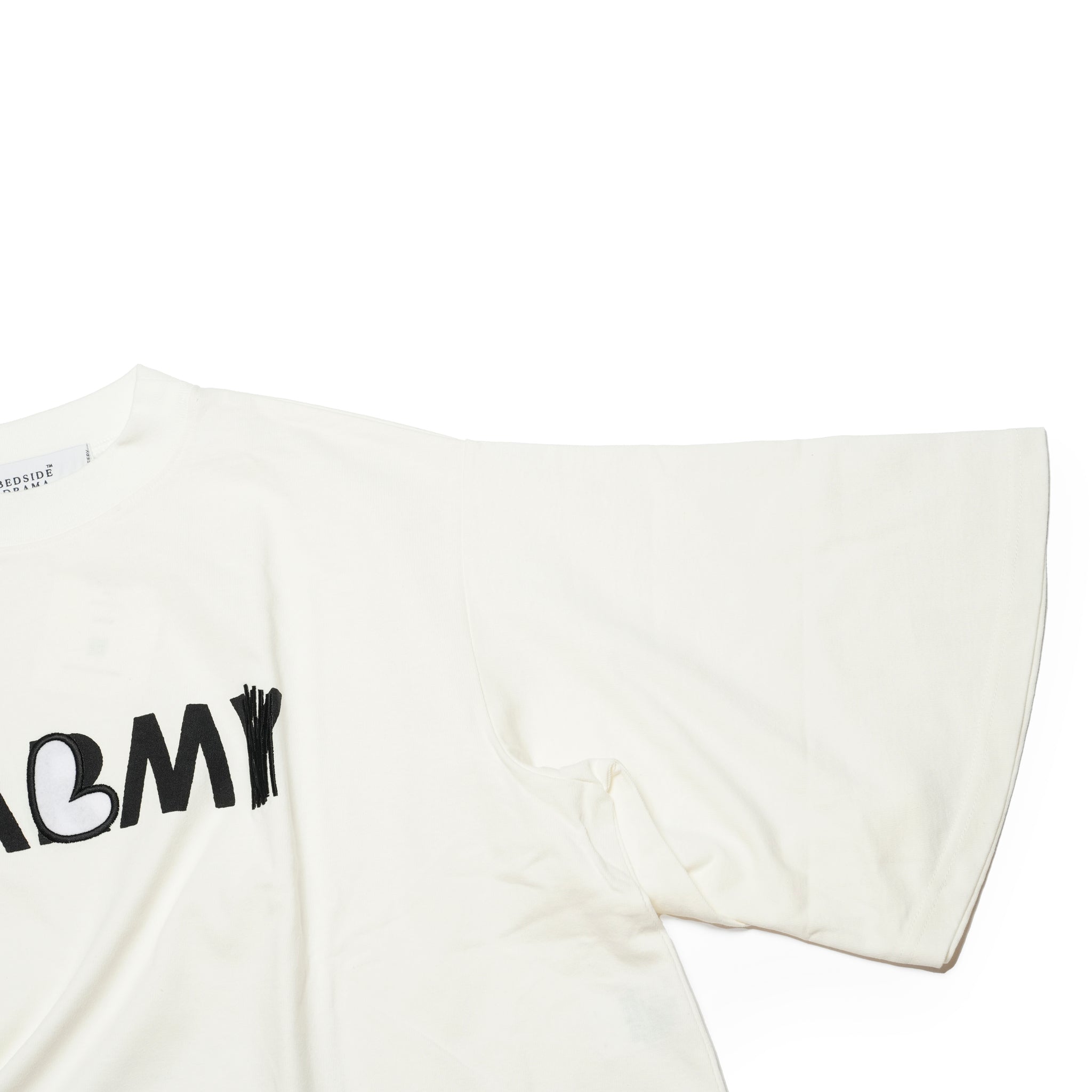 BSD25SS-21A_White | CALM Flare Tee | Color:White【BEDSIDEDRAMA_ベッドサイドドラマ】【archive】