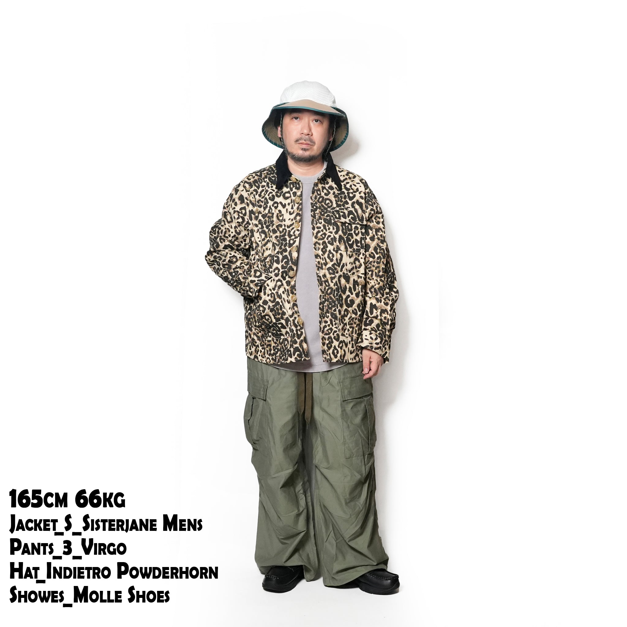 Conrad Leopard Worker Jacket | Color_Tan | No_32SM02JKM063TAN_TAN【SISTER JANE_シスタージェーン】