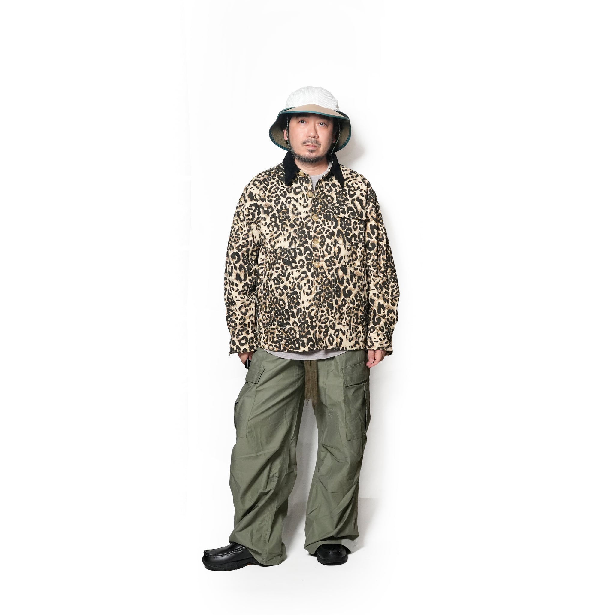 Conrad Leopard Worker Jacket | Color_Tan | No_32SM02JKM063TAN_TAN【SISTER JANE_シスタージェーン】
