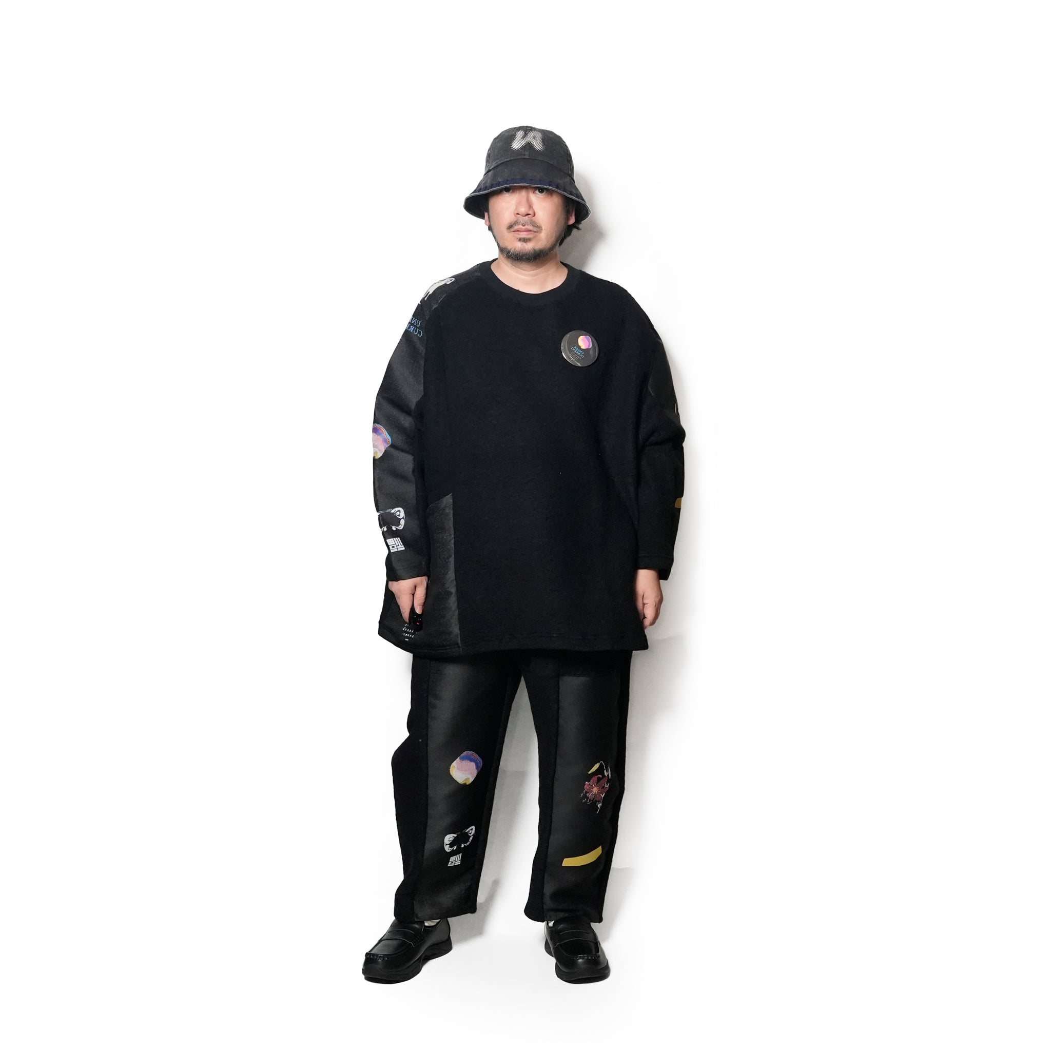 FLAGMENTS MIX DAYOFF PANT | Color_Black | No_sf25aw-18_black【STOF_ストフ】