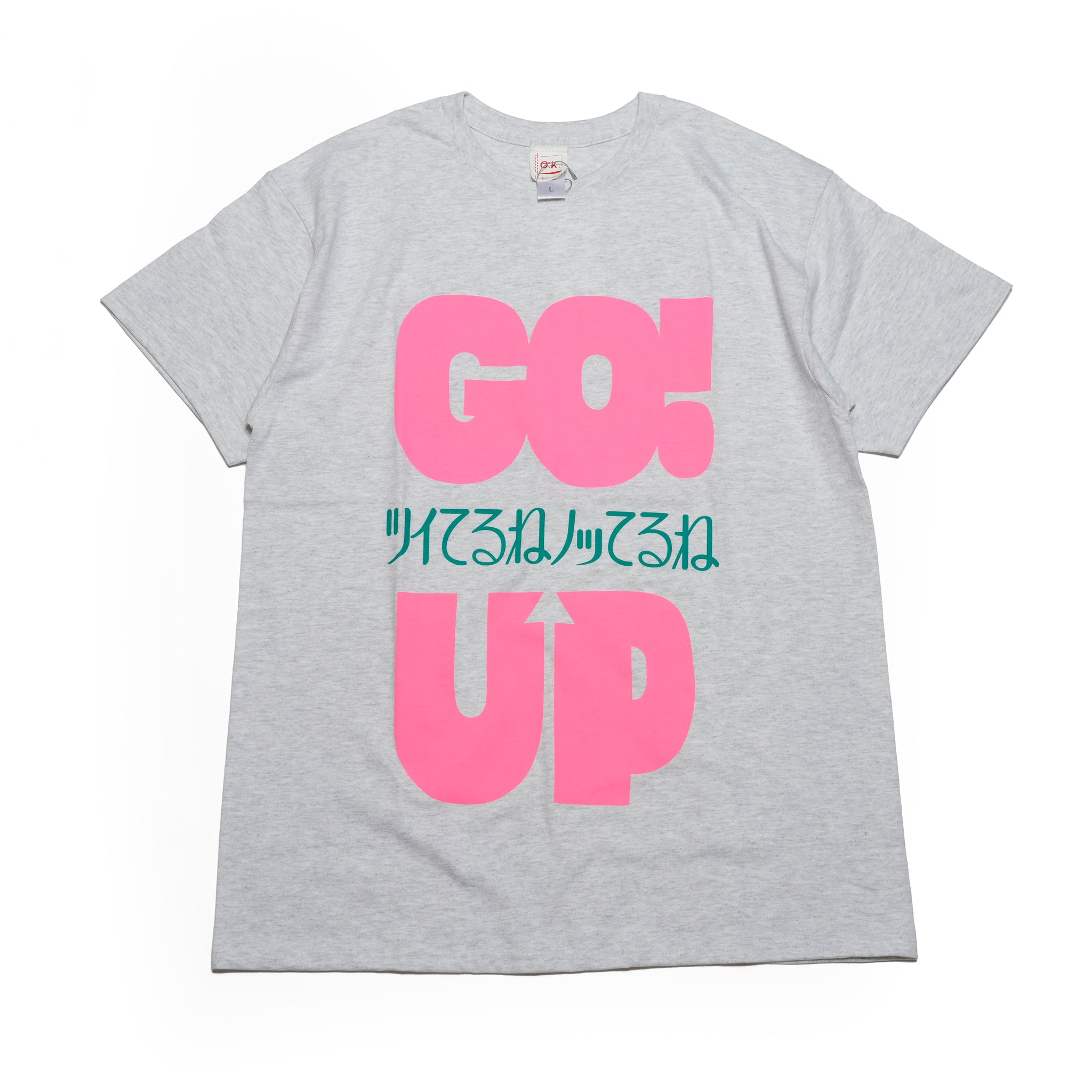 OK-prt-029 | Go Up Tee | Color:Gray/N Yellow【OK_オーケー】【ネコポス選択可能】【archive】