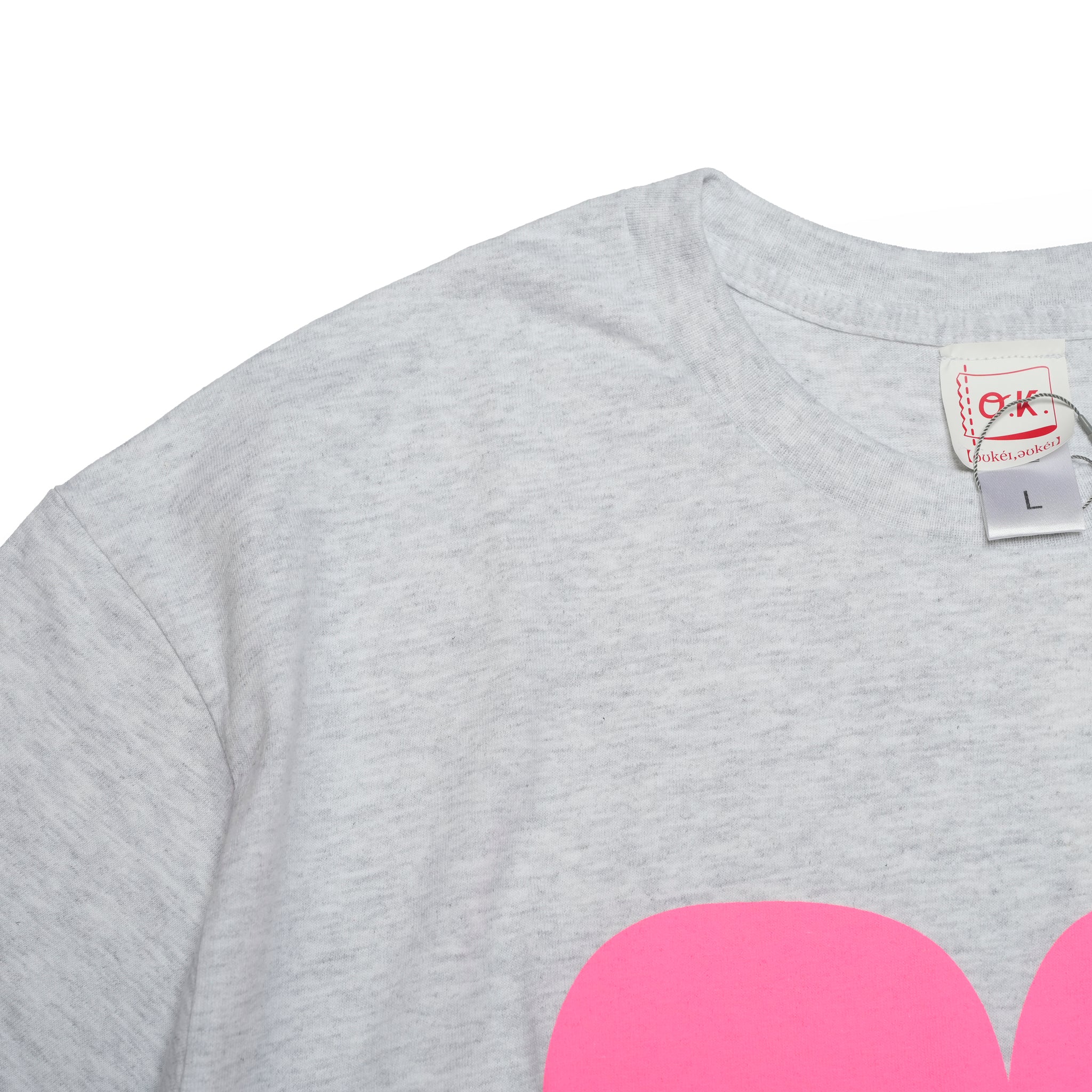 OK-prt-029 | Go Up Tee | Color:Gray/N Yellow【OK_オーケー】【ネコポス選択可能】【archive】