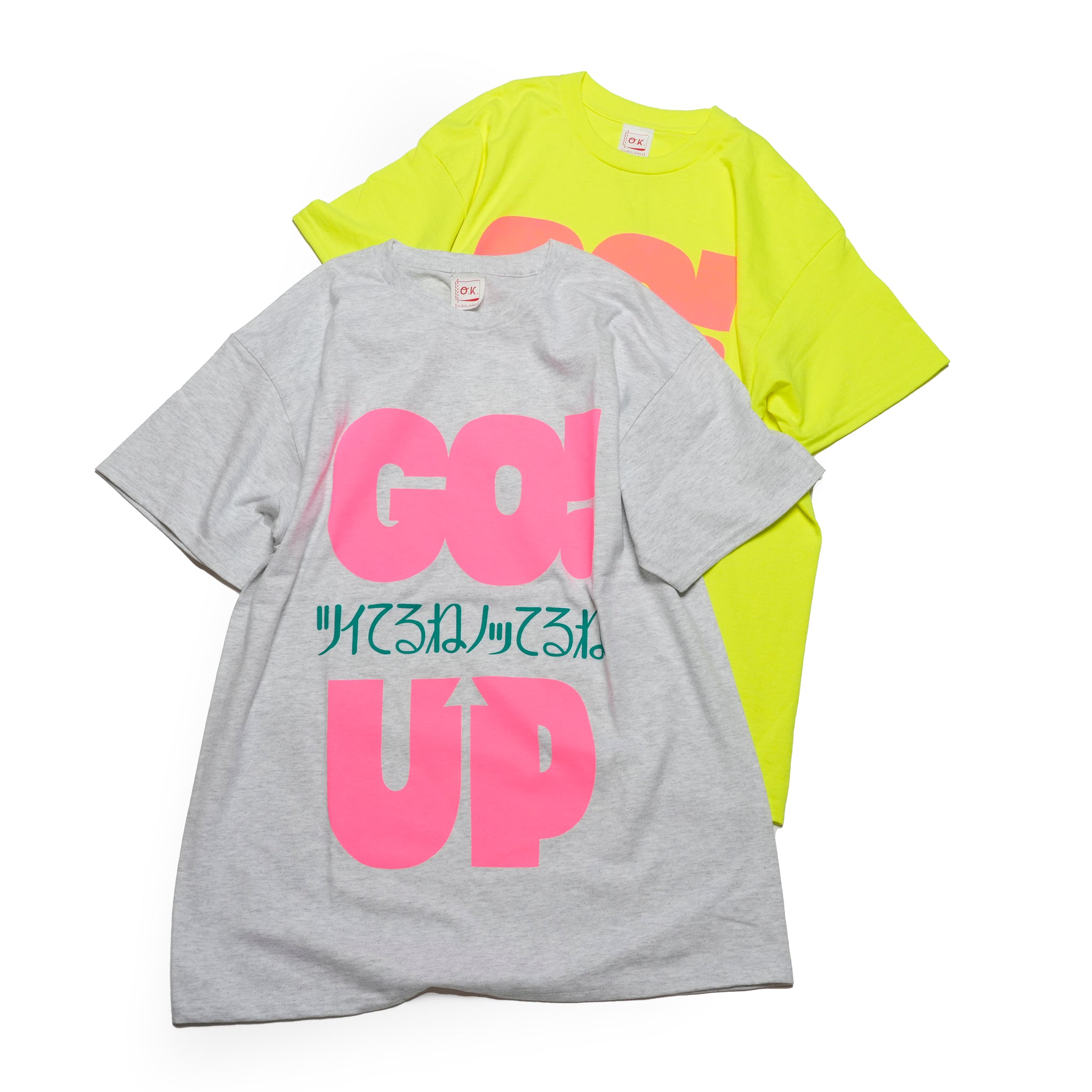OK-prt-029 | Go Up Tee | Color:Gray/N Yellow【OK_オーケー】【ネコポス選択可能】【archive】