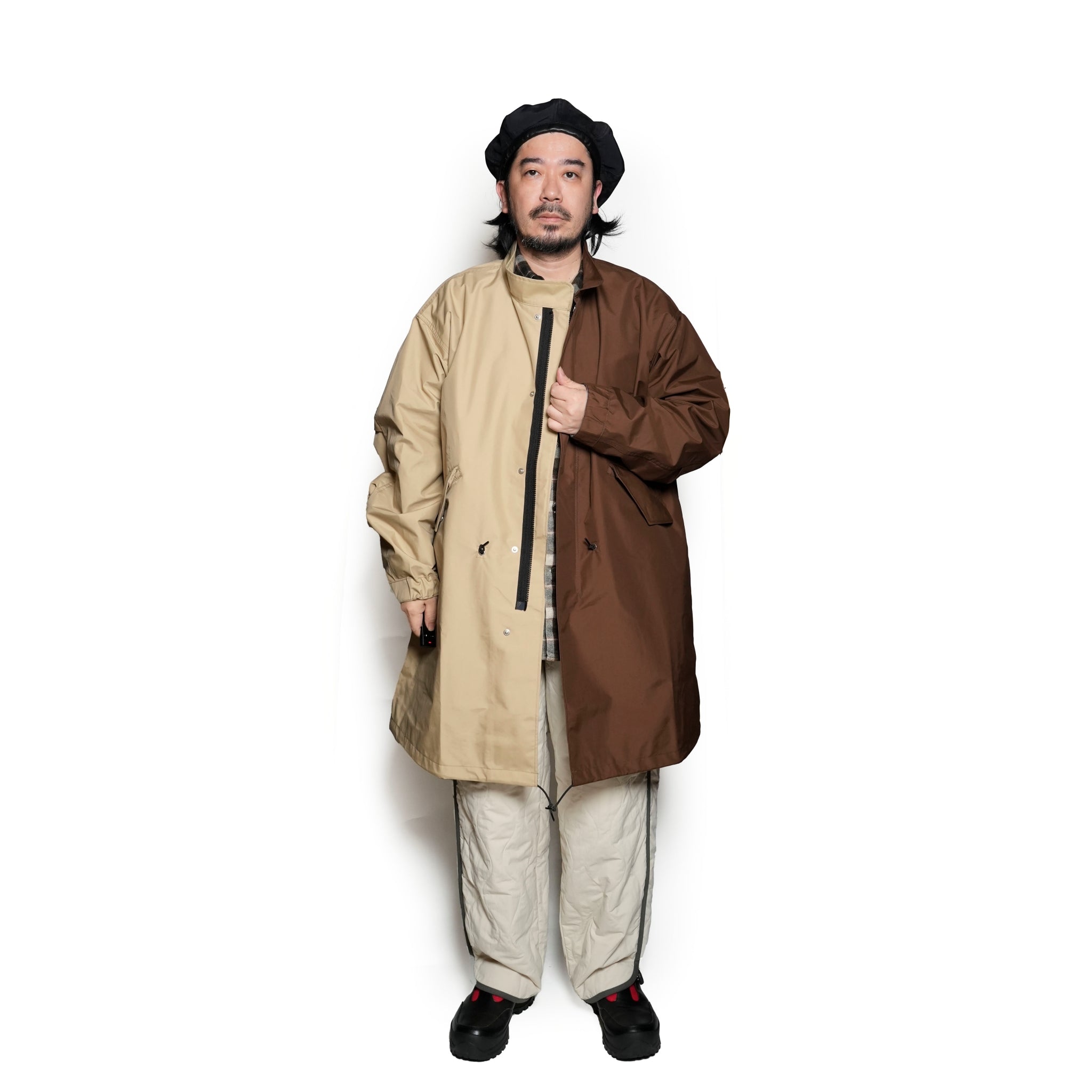 PH24FW-006_Brown/Beige | P.H. M. MOD’S COAT | Color:Brown/Beige【POWDERHORN MOUNTAINEERING_パウダーホーンマウンテニアリング】
