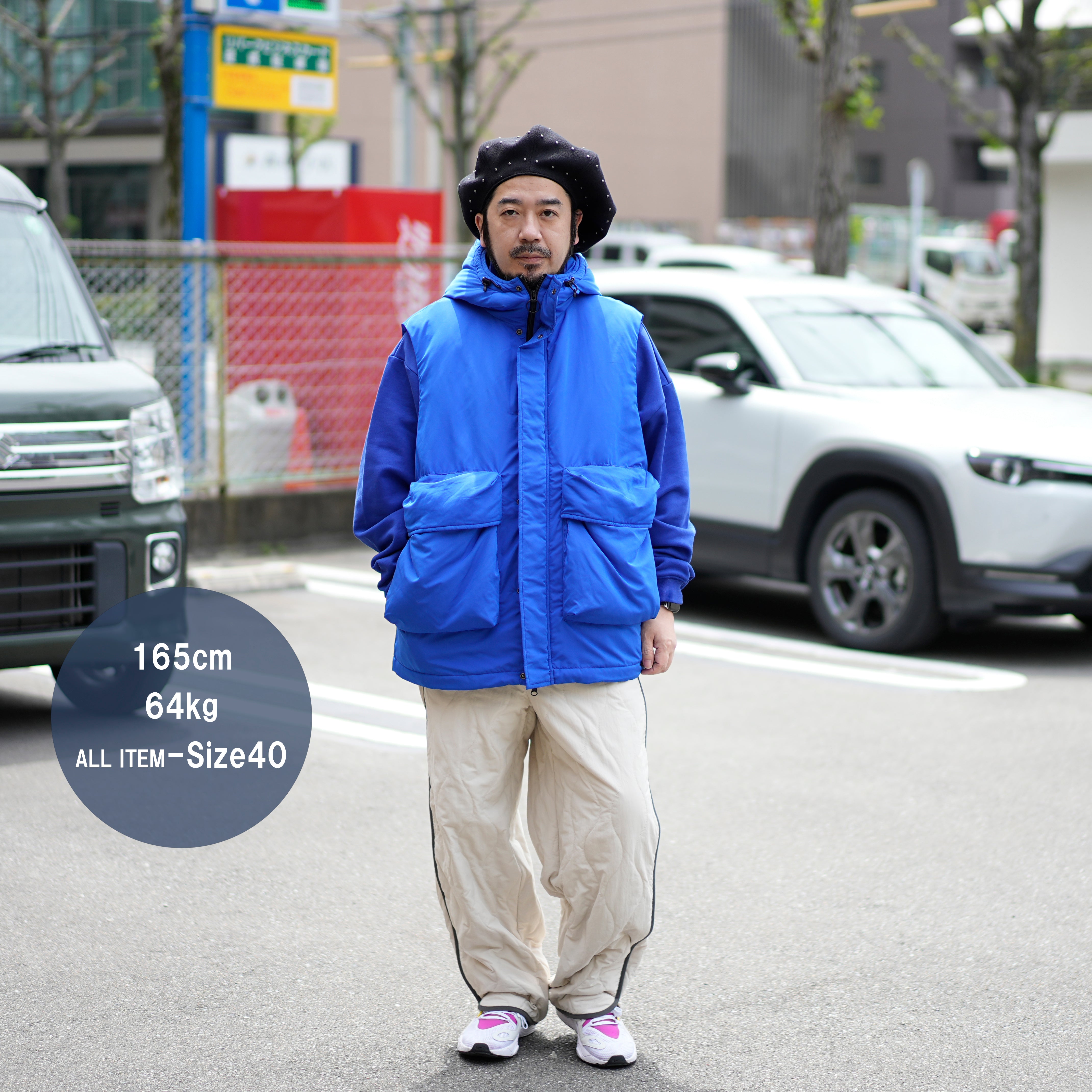 HYATT PUFF VEST – Blue | KELEN MEN