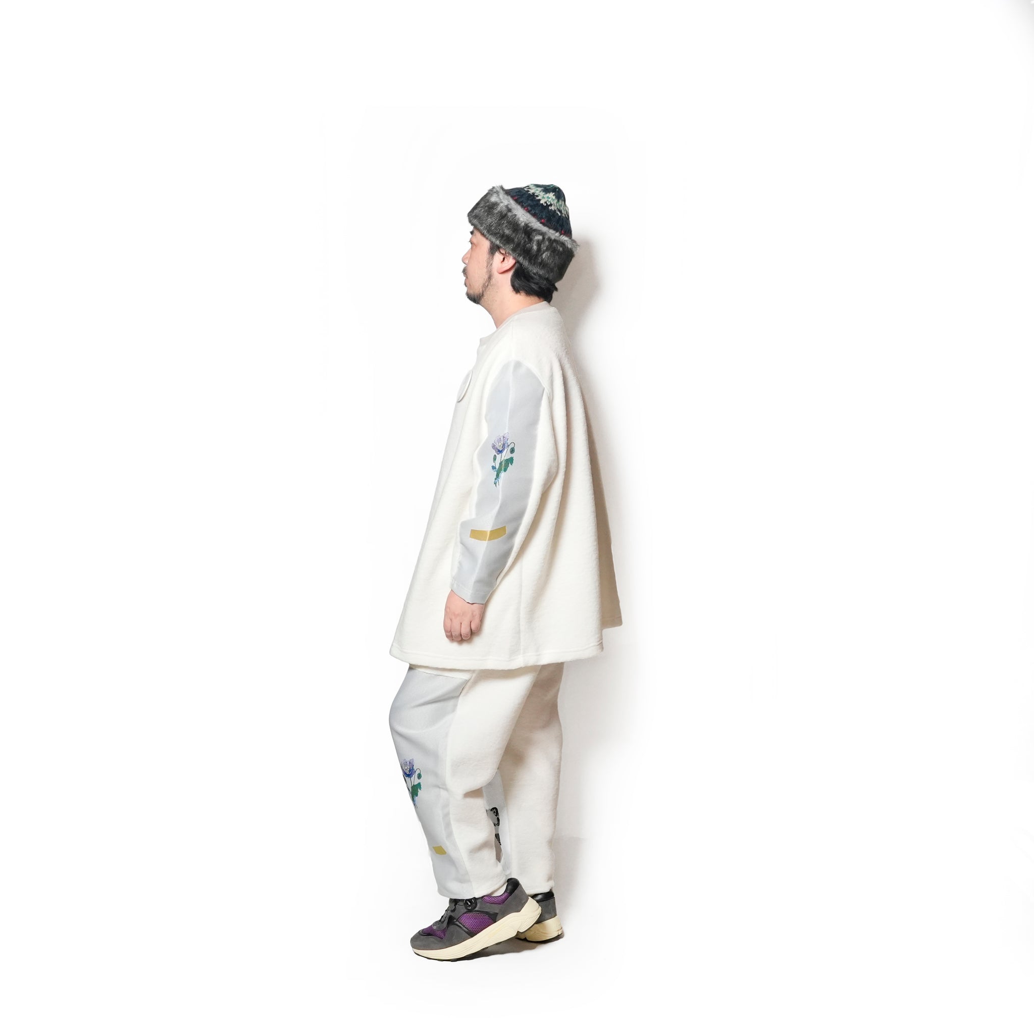 FLAGMENTS MIX DAYOFF PANT | Color_White | No_sf25aw-18_white【STOF_ストフ】
