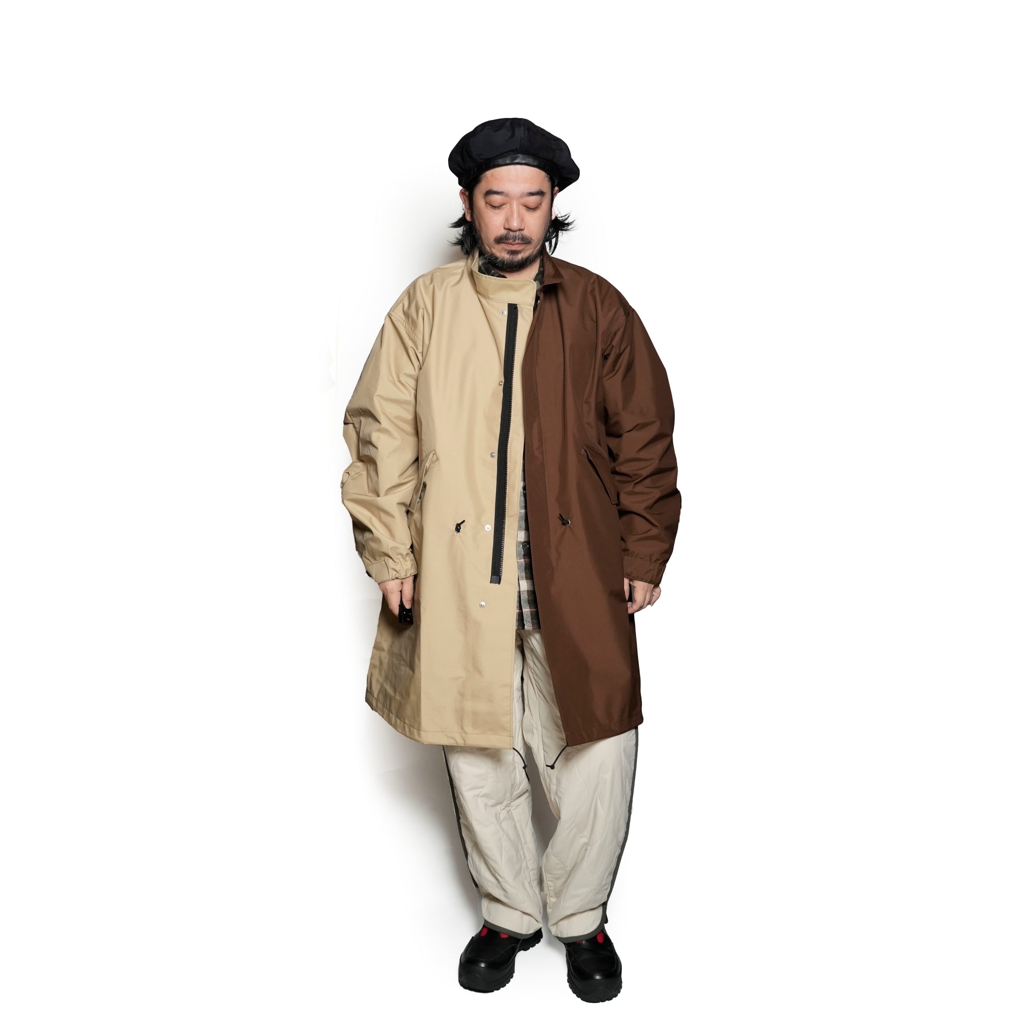 PH24FW-006_Brown/Beige | P.H. M. MOD’S COAT | Color:Brown/Beige【POWDERHORN MOUNTAINEERING_パウダーホーンマウンテニアリング】