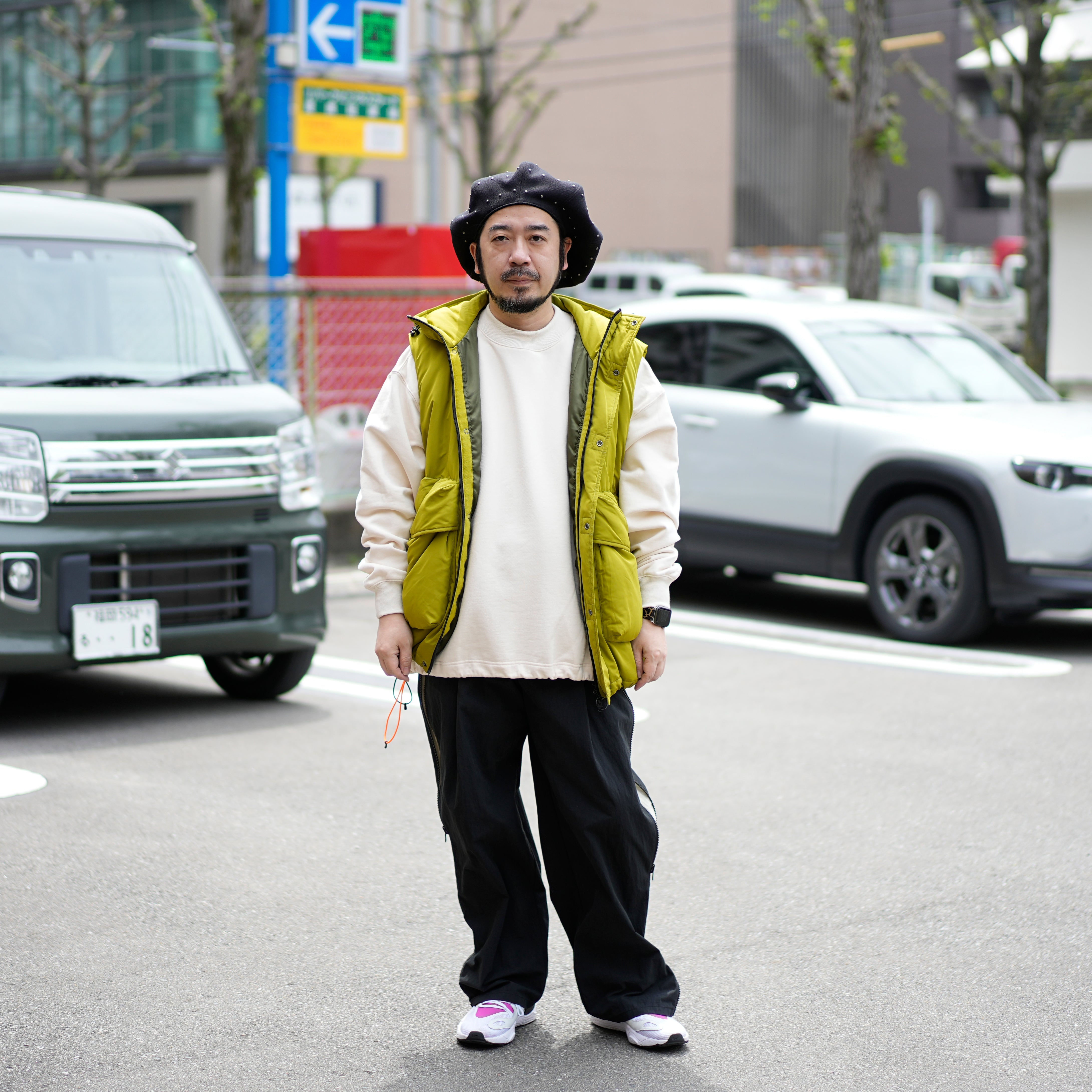 HYATT PUFF VEST – Lime | KELEN MEN