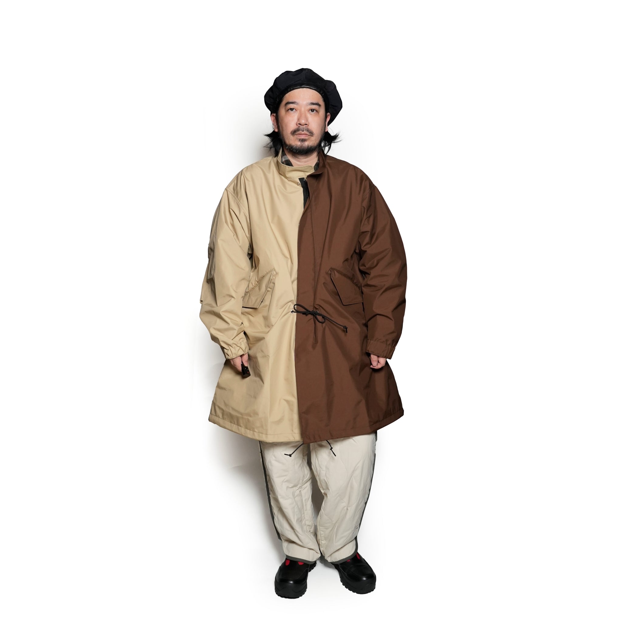 PH24FW-006_Brown/Beige | P.H. M. MOD’S COAT | Color:Brown/Beige【POWDERHORN MOUNTAINEERING_パウダーホーンマウンテニアリング】