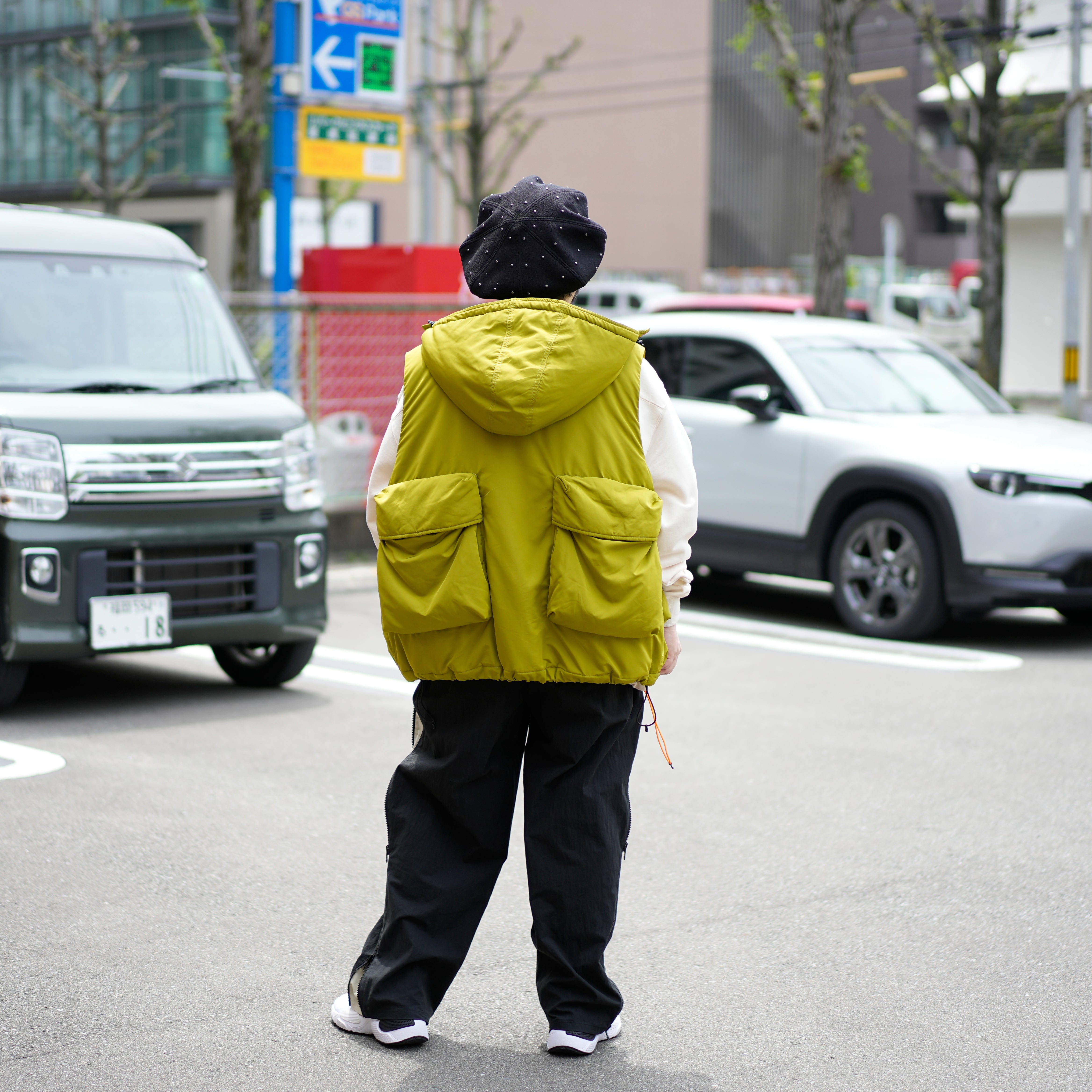 HYATT PUFF VEST – Lime | KELEN MEN