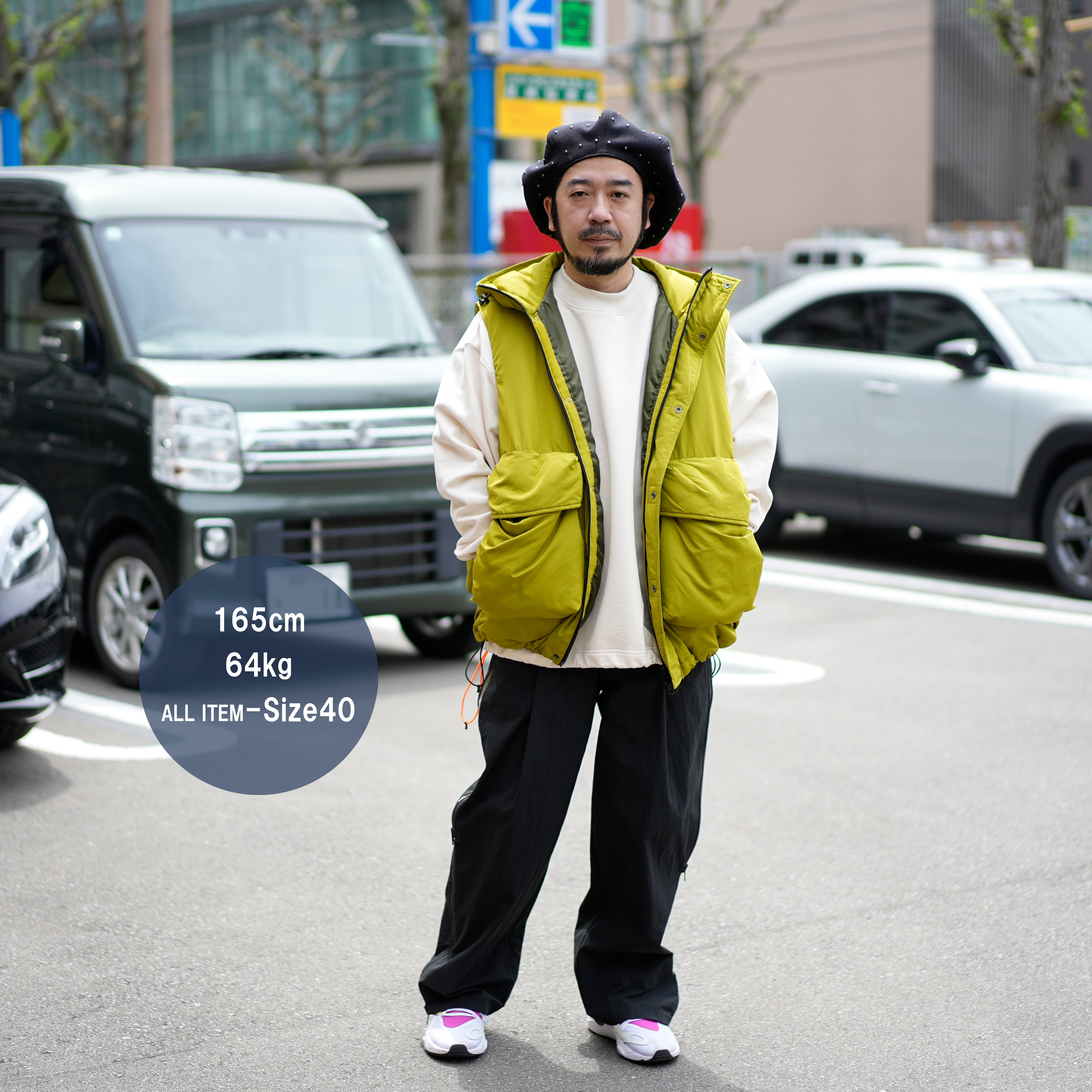 HYATT PUFF VEST – Lime | KELEN MEN