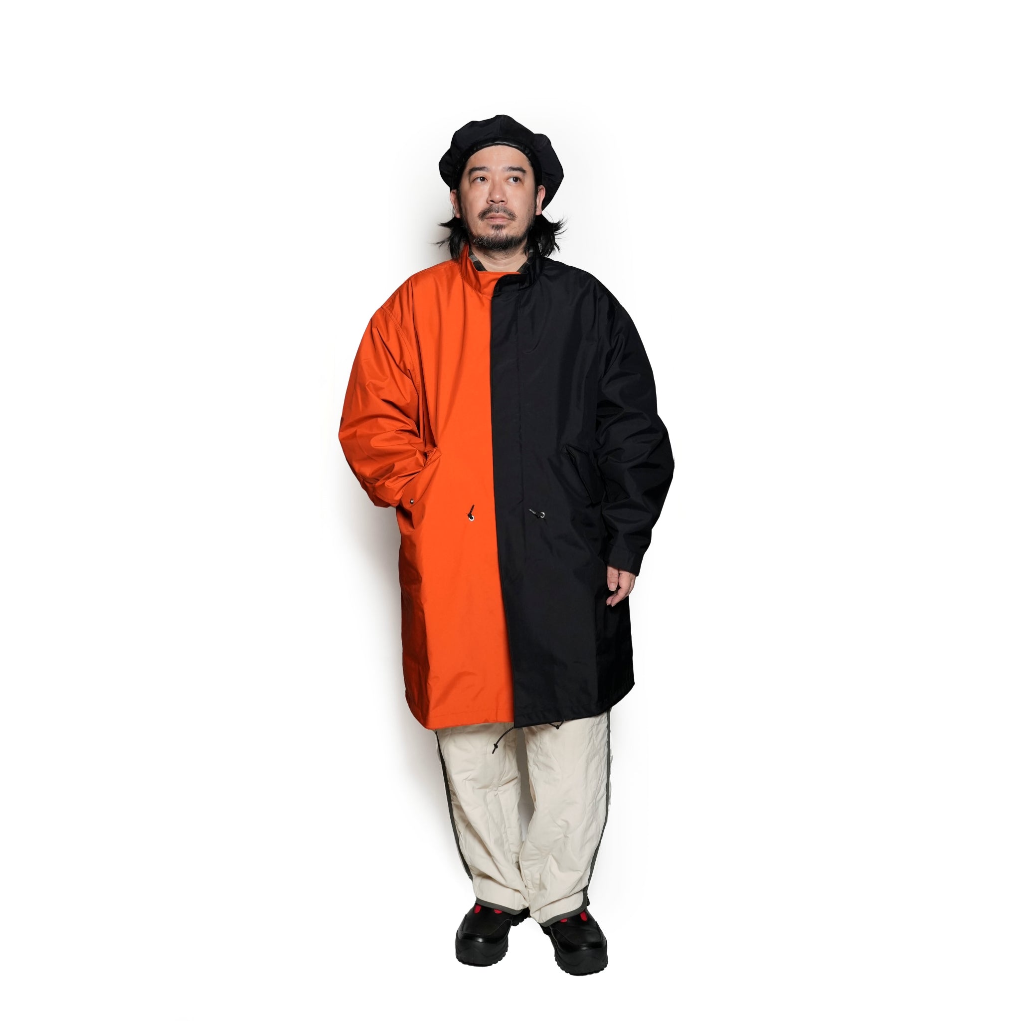 PH24FW-006_Black / Orange | P.H.M. MOD’S COAT – Black / Orange | POWDERHORN MOUNTAINEERING