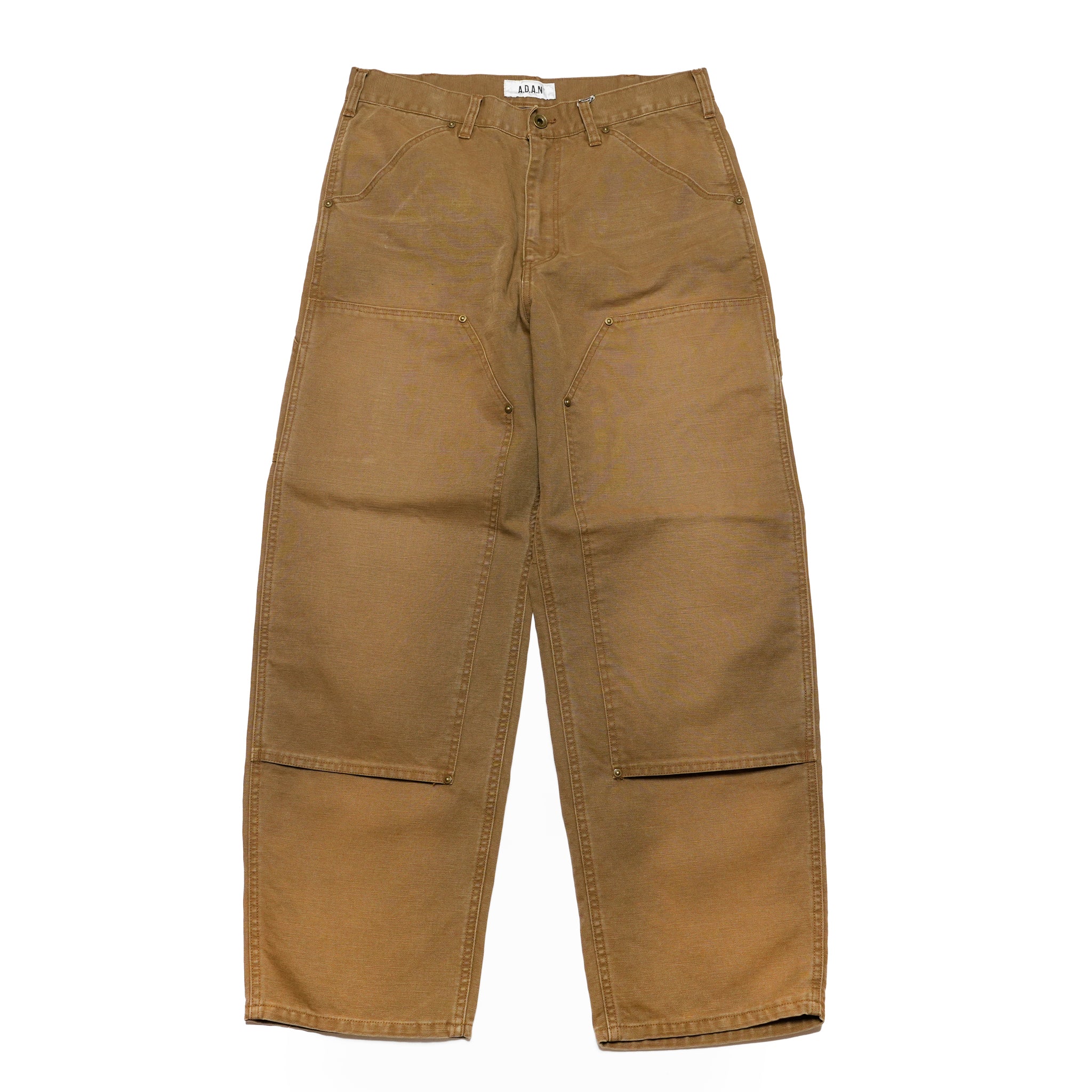 AD00271_Brown | Double Knee Duck Pants | Color:Brown【ADAN_エーディーエーエヌ】
