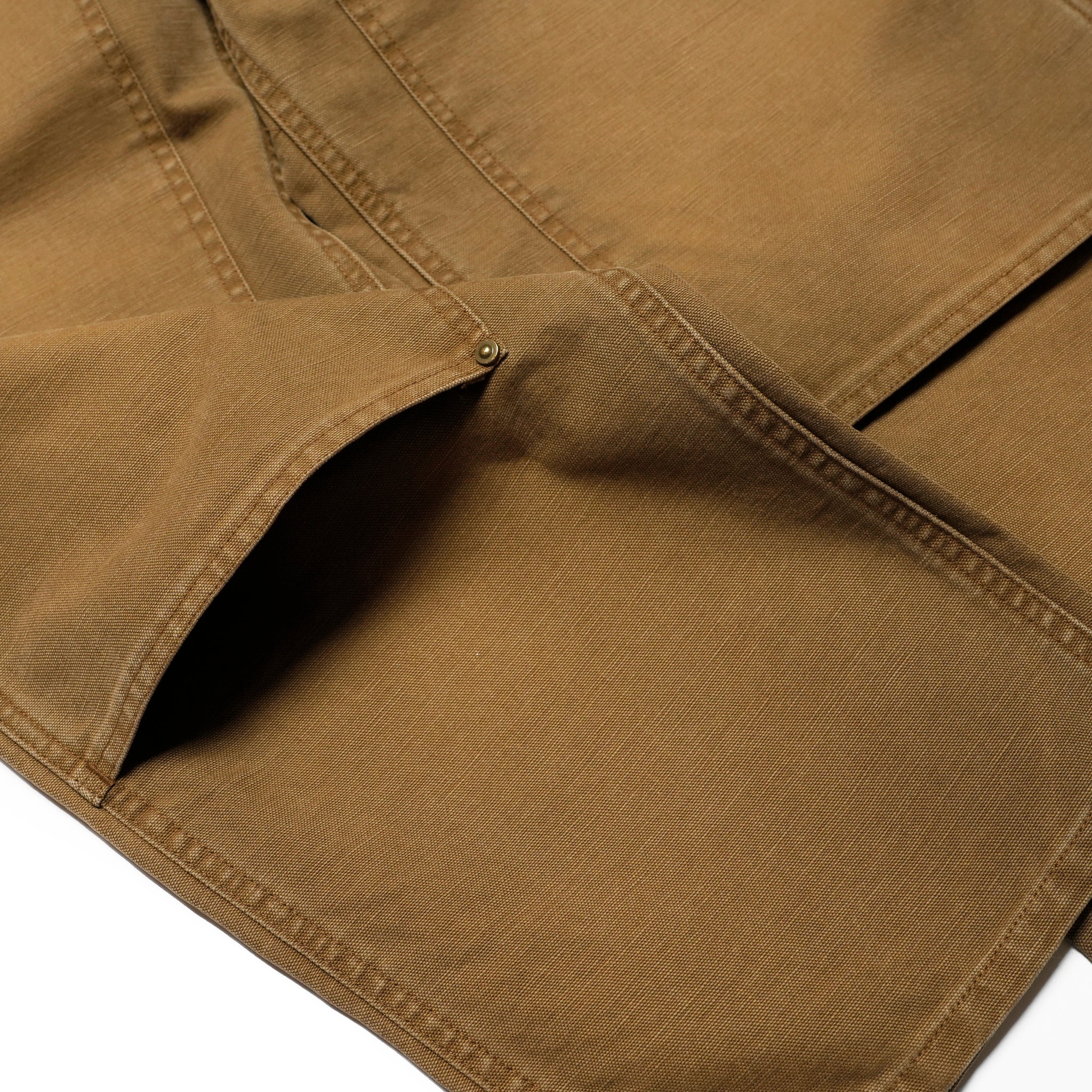 AD00271_Brown | Double Knee Duck Pants | Color:Brown【ADAN_エーディーエーエヌ】