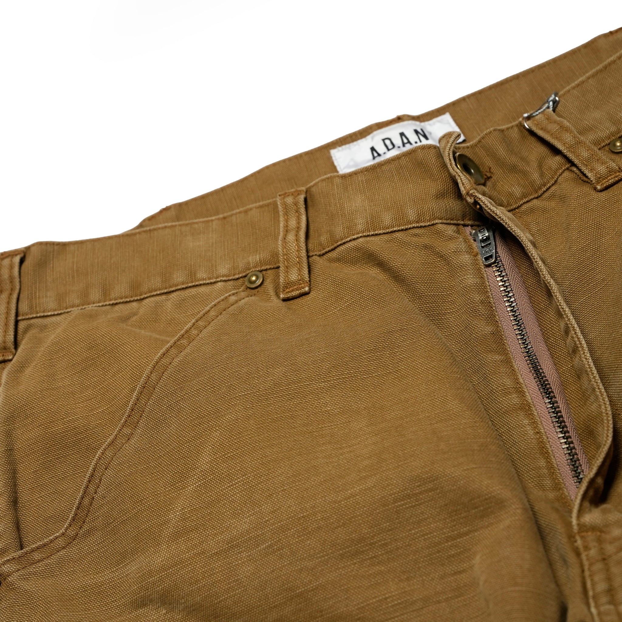 AD00271_Brown | Double Knee Duck Pants | Color:Brown【ADAN_エーディーエーエヌ】