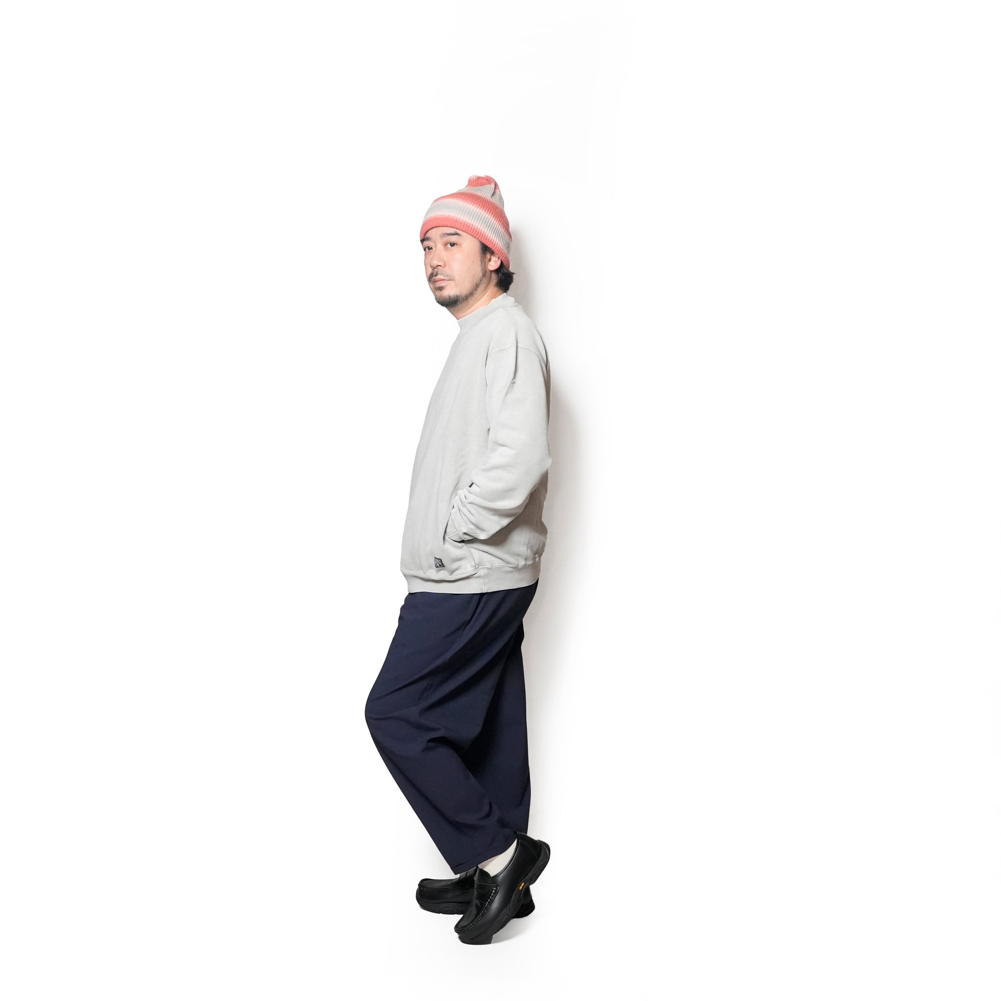 SWEAT HI-NECK | Color_Grey | No_gh5f006_grey【GUNG HO_ガンホー】