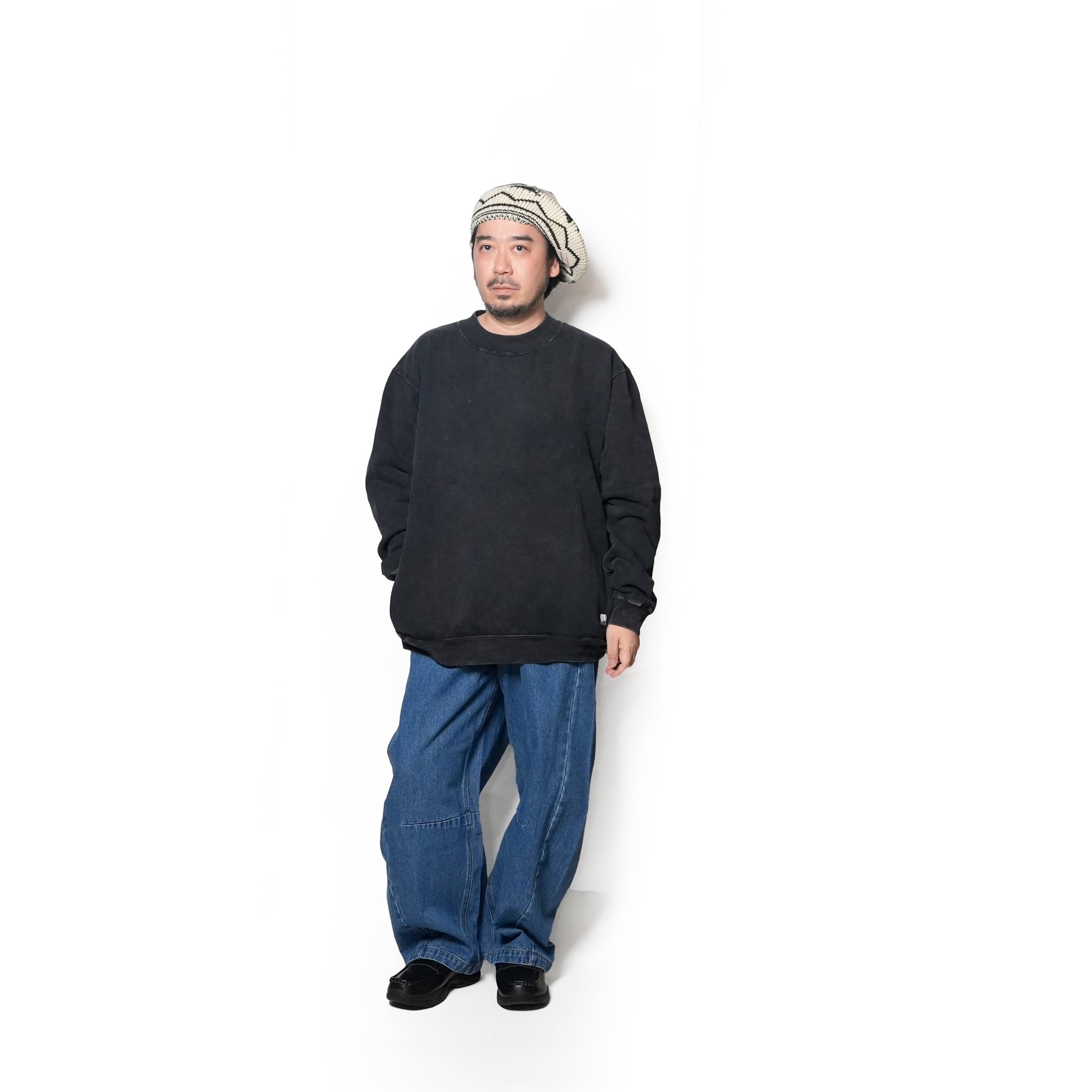 SWEAT HI-NECK | Color_Black | No_gh5f006_black【GUNG HO_ガンホー】