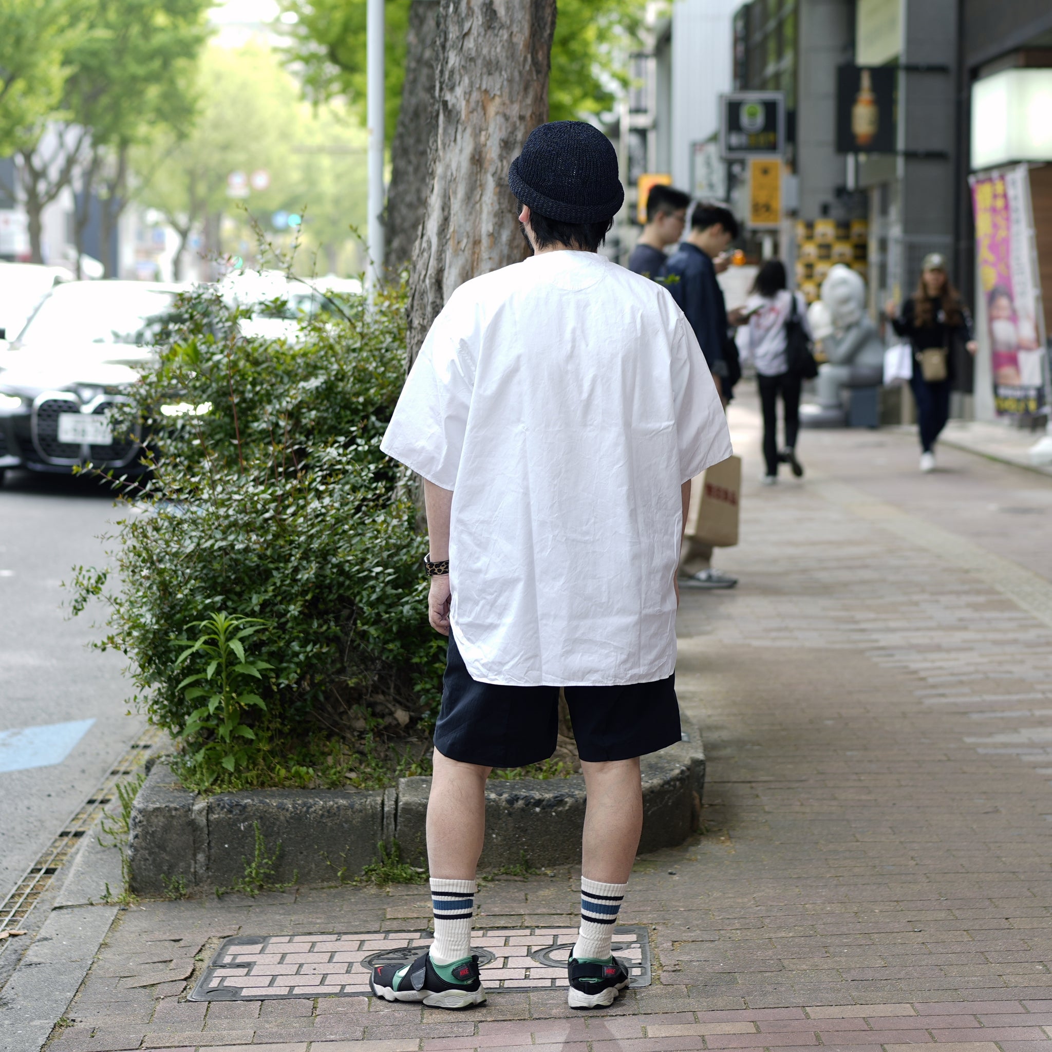 BPS-02_B | BAKER SHORT PANTS-COTTON NYLON | Color:Navy【CATTA_カッタ】