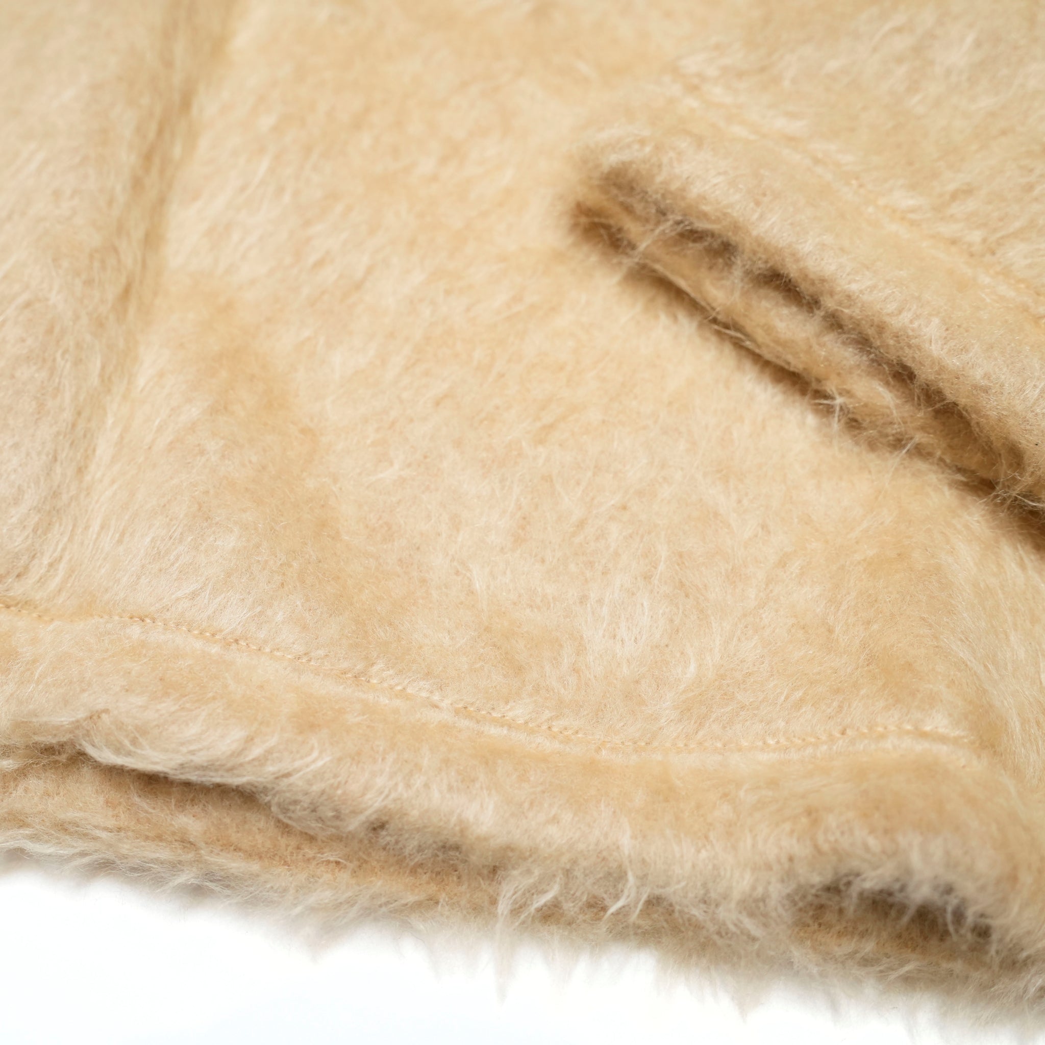 M32844-1_Ochre | Shaggy Long Sleeve Tee Made In Japan By MinamiShoten | Color:Ochre【MONITALY_モニタリー】