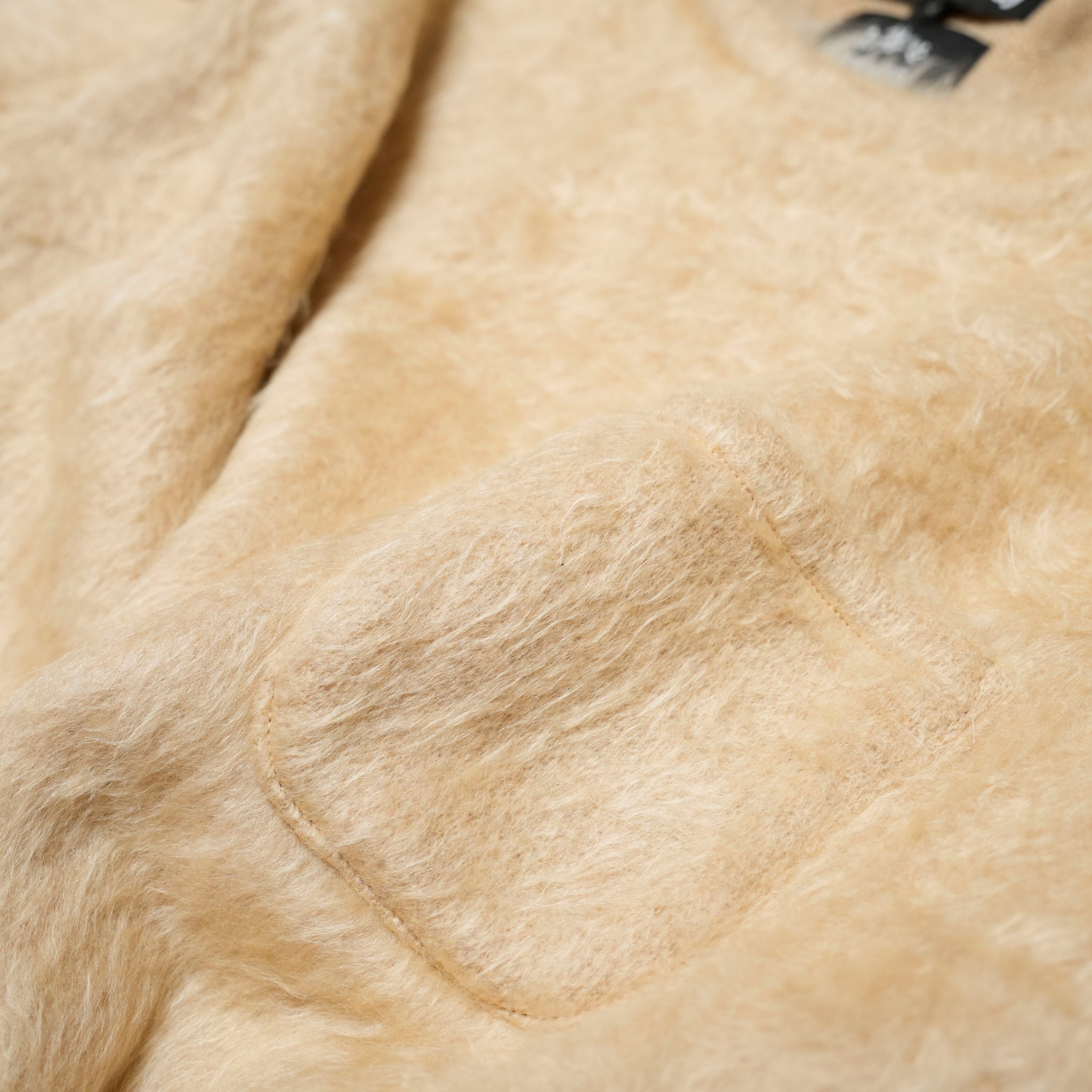 M32844-1_Ochre | Shaggy Long Sleeve Tee Made In Japan By MinamiShoten | Color:Ochre【MONITALY_モニタリー】