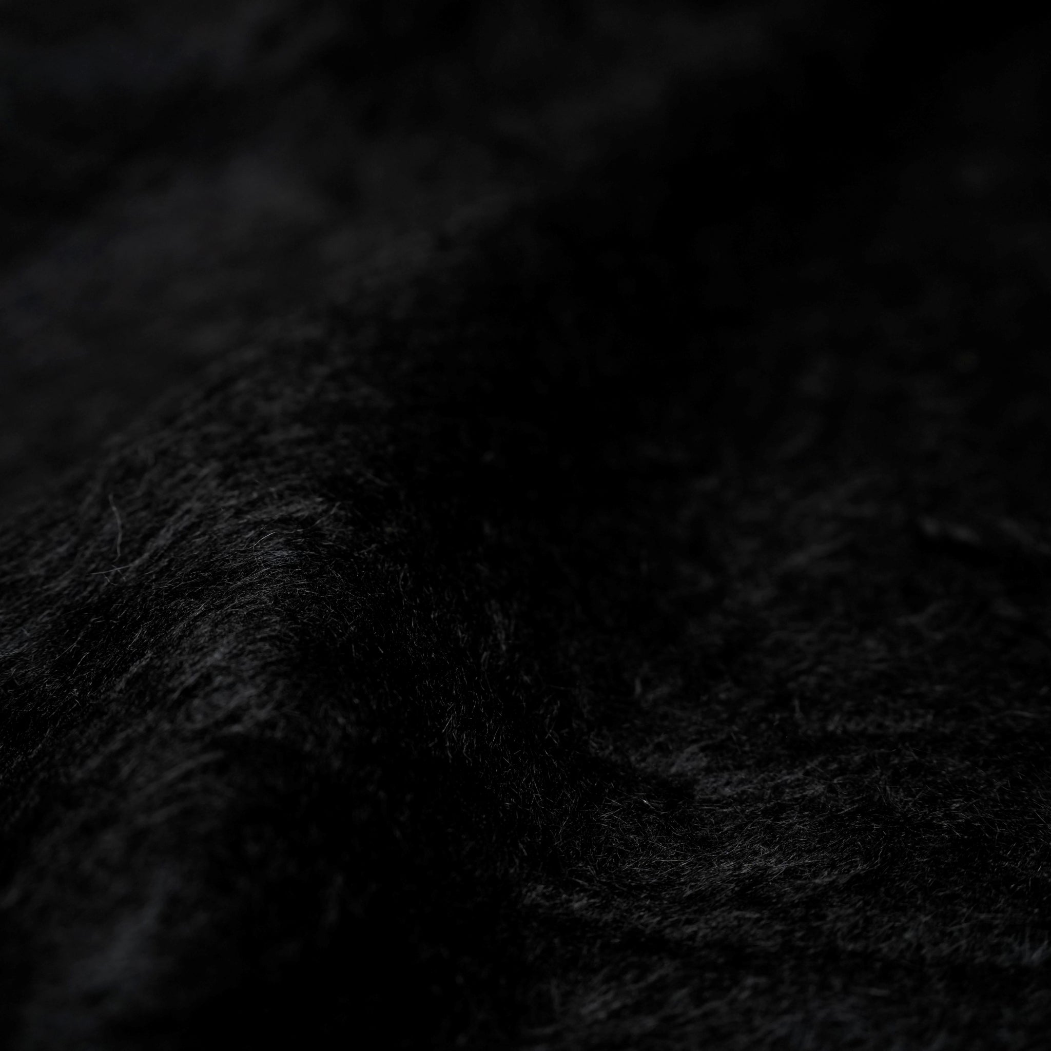 M32844-3_Black | Shaggy Long Sleeve Tee Made In Japan By MinamiShoten | Color:Black【MONITALY_モニタリー】【archive】