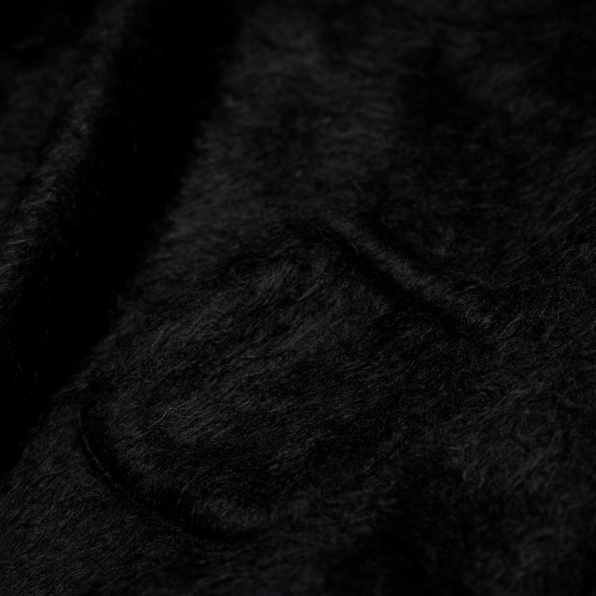 M32844-3_Black | Shaggy Long Sleeve Tee Made In Japan By MinamiShoten | Color:Black【MONITALY_モニタリー】【archive】