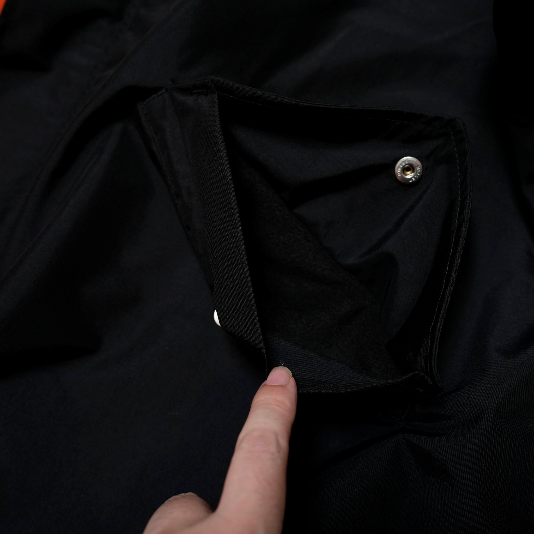 PH24FW-006_Black / Orange | P.H.M. MOD’S COAT – Black / Orange | POWDERHORN MOUNTAINEERING