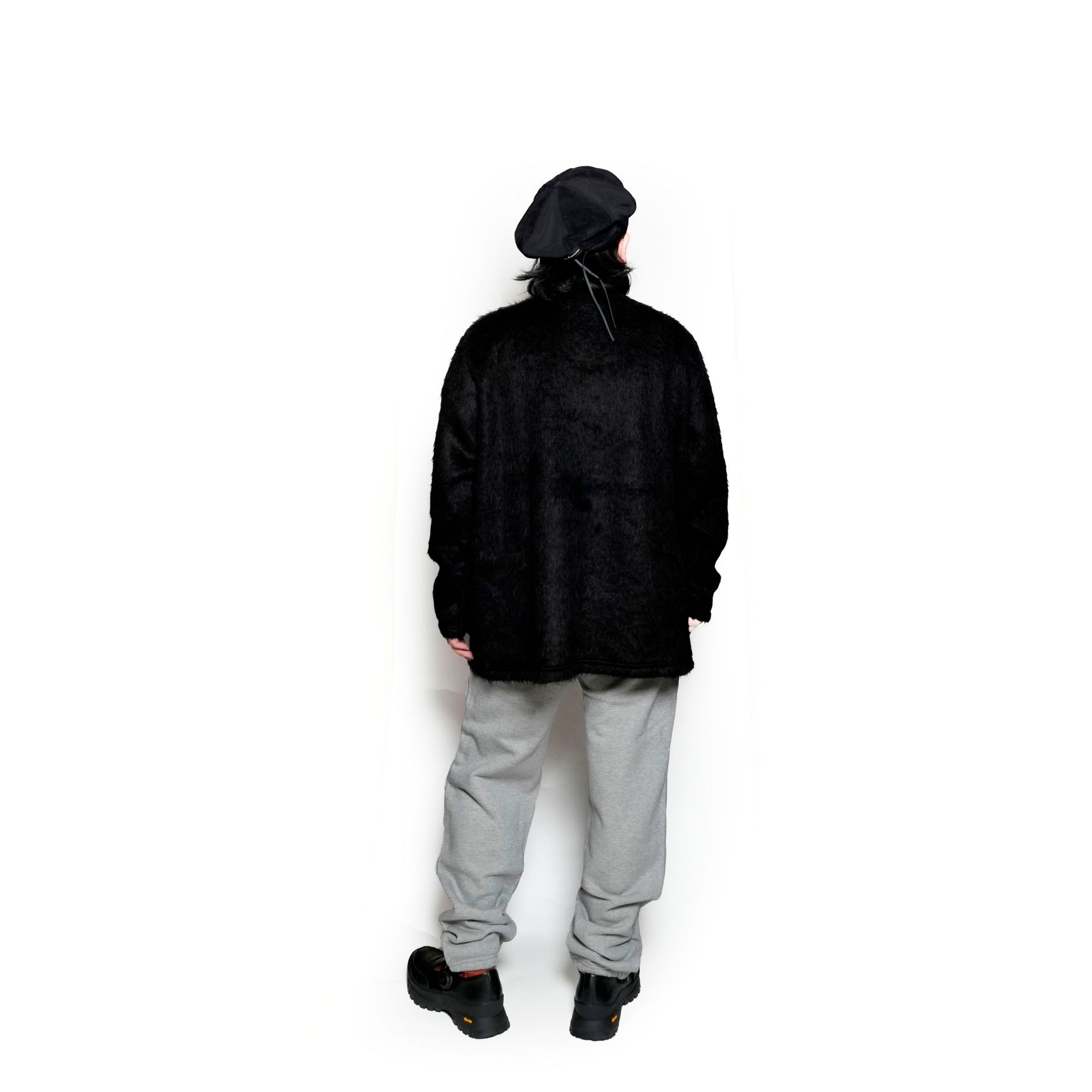 M32844-3_Black | Shaggy Long Sleeve Tee Made In Japan By MinamiShoten | Color:Black【MONITALY_モニタリー】【archive】