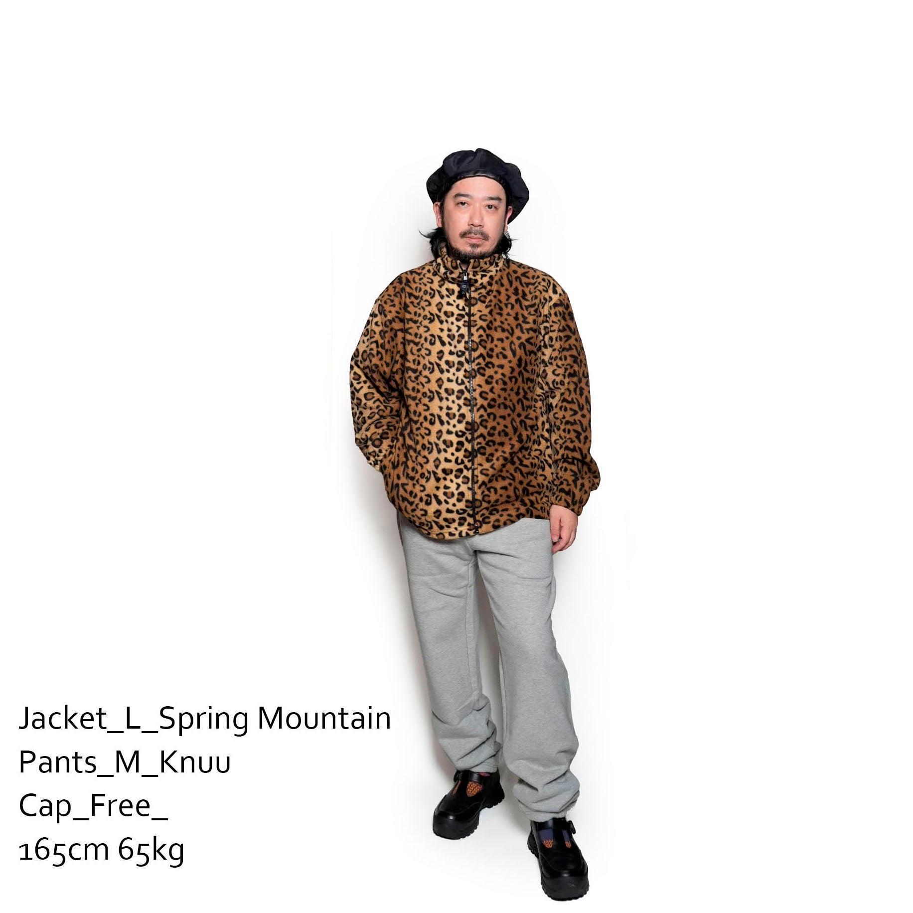 F48A_LEOPARD | Fleece Full Zip | Color:Leopard【SPRING MOUNTAIN_スプリングマウンテン】