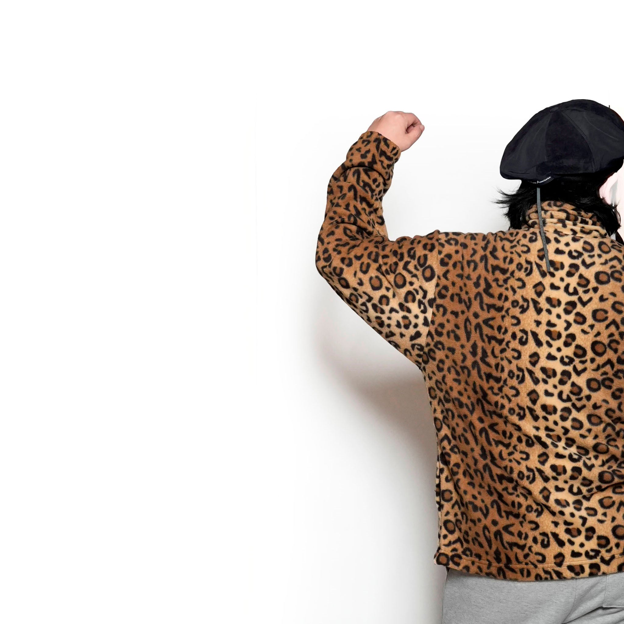 F48A_LEOPARD | Fleece Full Zip | Color:Leopard【SPRING MOUNTAIN_スプリングマウンテン】