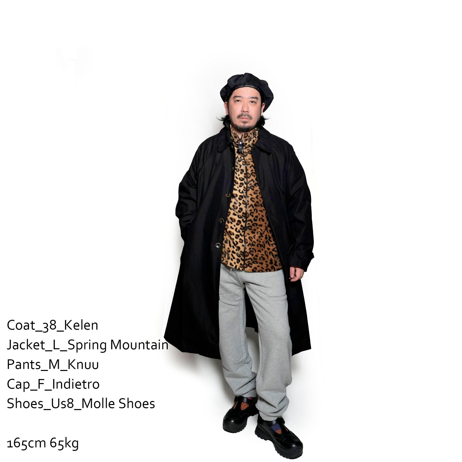 F48A_LEOPARD | Fleece Full Zip | Color:Leopard【SPRING MOUNTAIN_スプリングマウンテン】