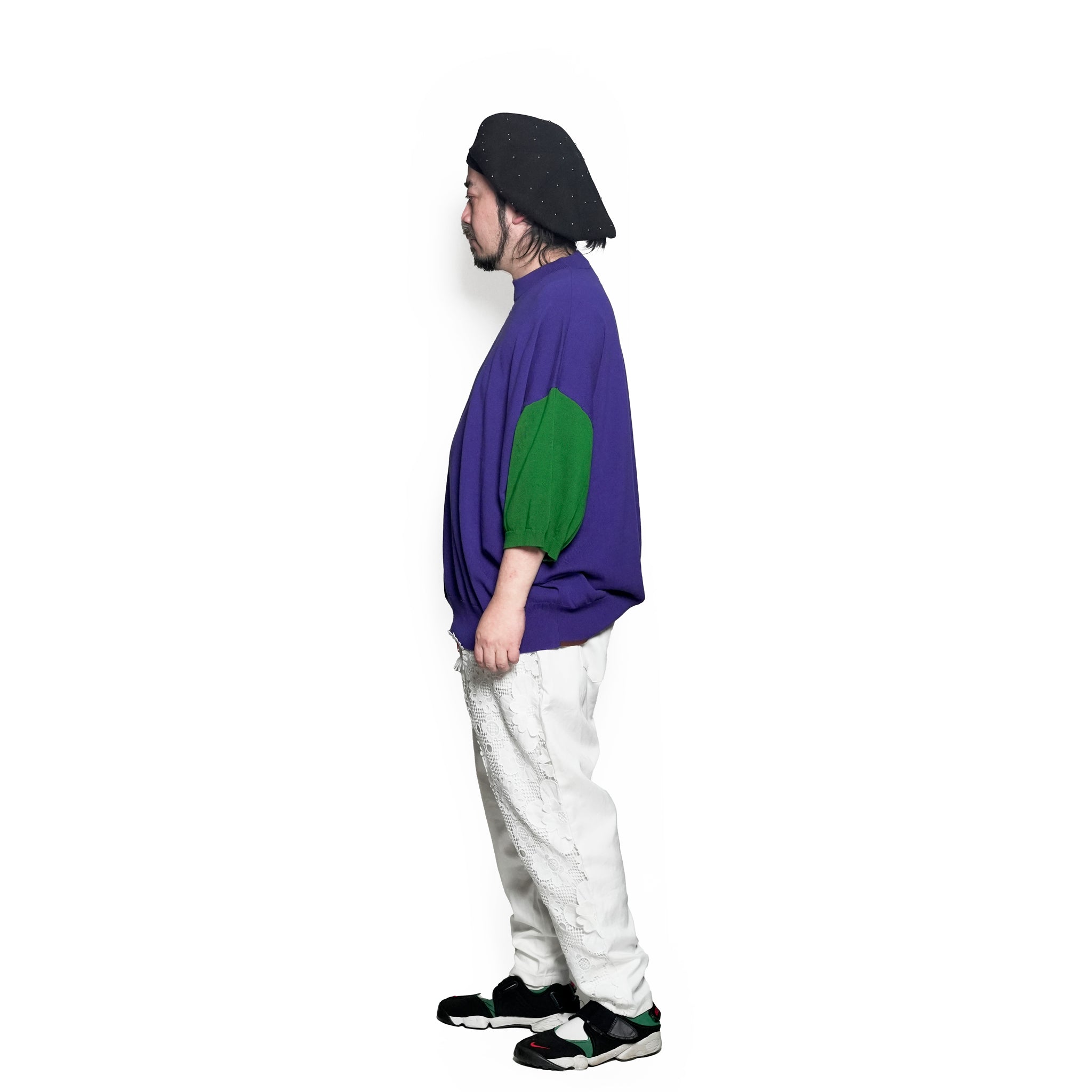BSD25SS-17_White | Flower Lace Relax Pants | Color:White【BEDSIDEDRAMA_ベッドサイドドラマ】