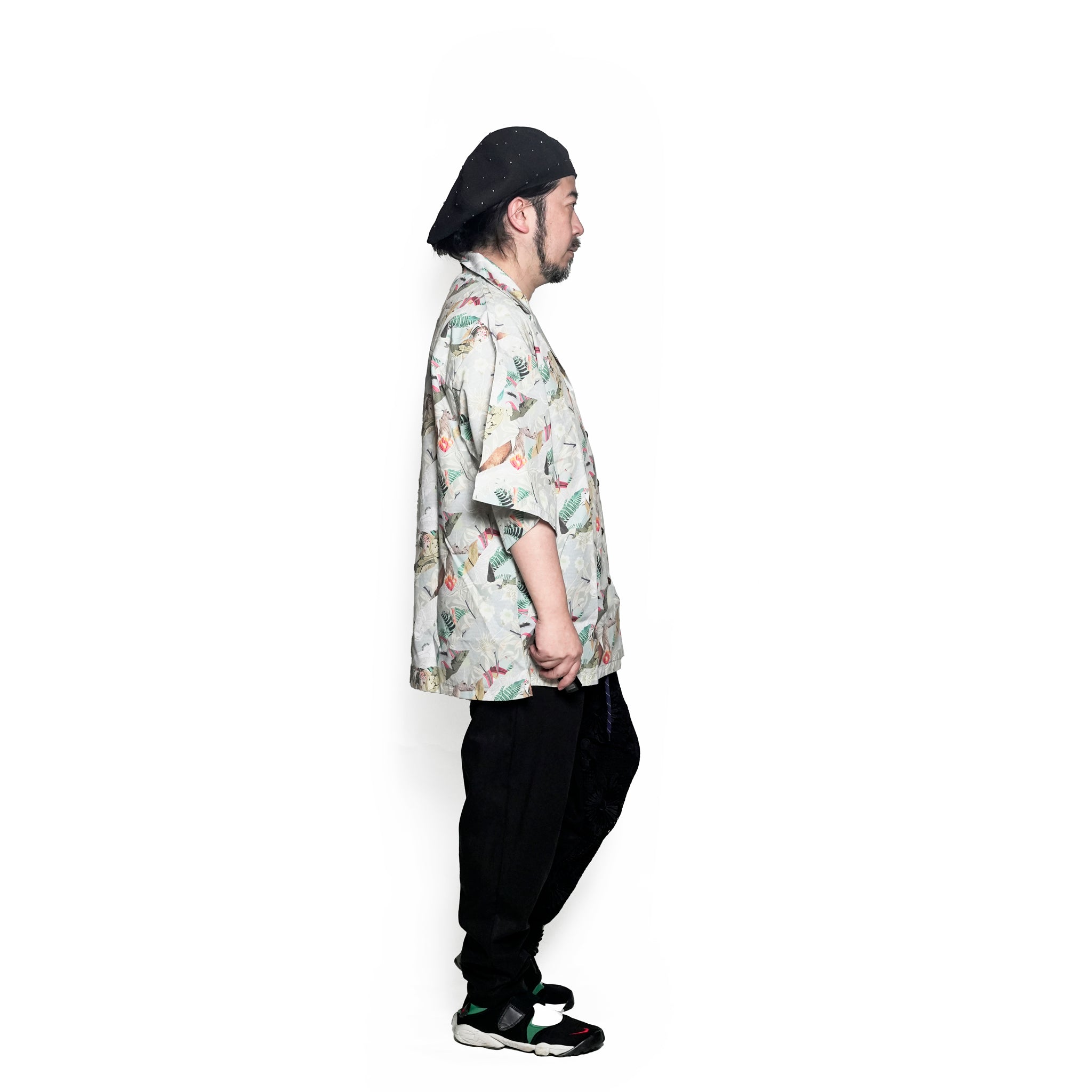BSD25SS-05_Grey | Arts & Crafts ALOHA Shirt | Color:Grey【BEDSIDEDRAMA_ベッドサイドドラマ】【archive】