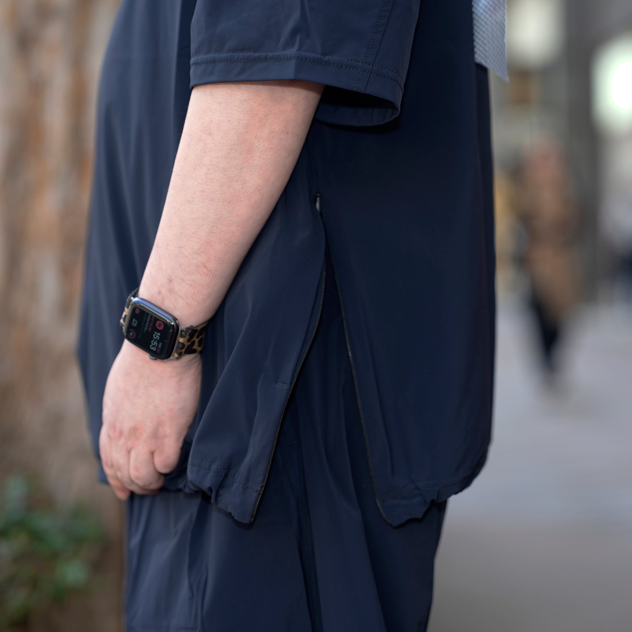 _162_Dark Navy | カラースモック S/S | Color:Dark Navy【UNTRACE_アントレース】【archive】