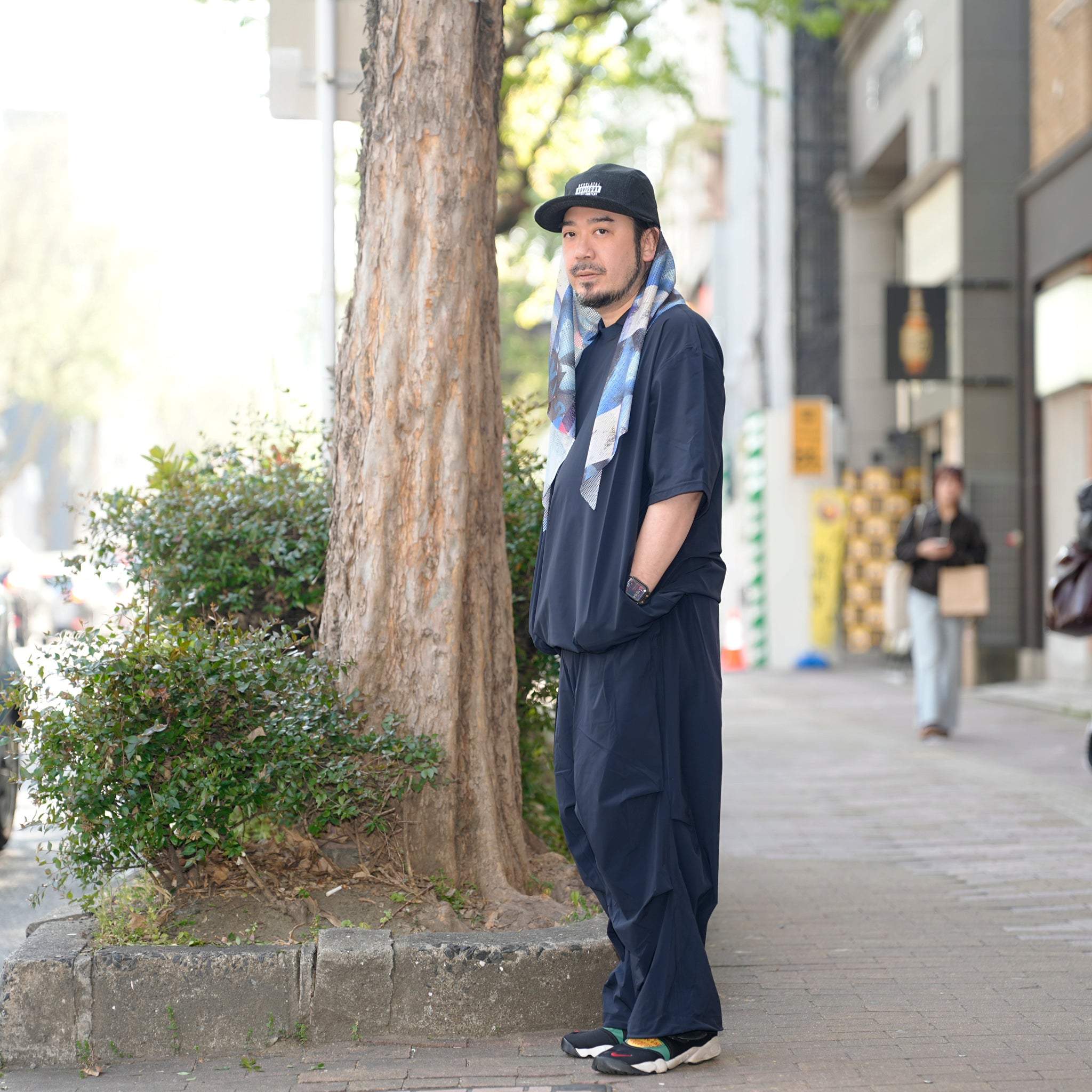 _162_Dark Navy | カラースモック S/S | Color:Dark Navy【UNTRACE_アントレース】【archive】