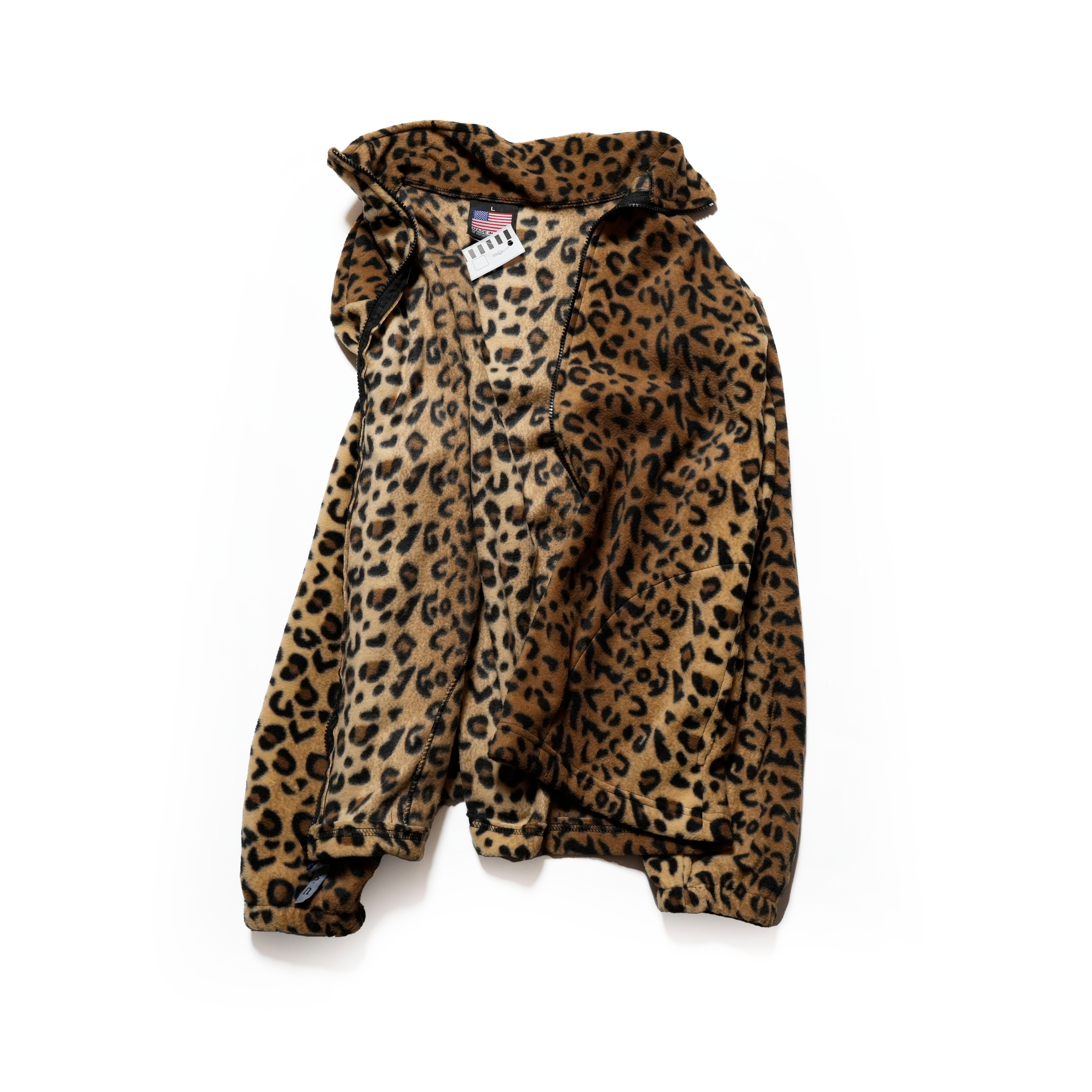 F48A_LEOPARD | Fleece Full Zip | Color:Leopard【SPRING MOUNTAIN_スプリングマウンテン】